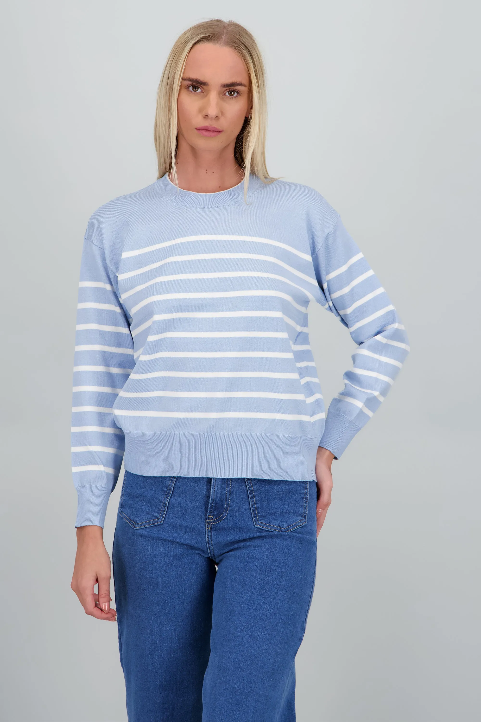 sueter cuello redondo rayas sold by Shasa product image thumbnail 2