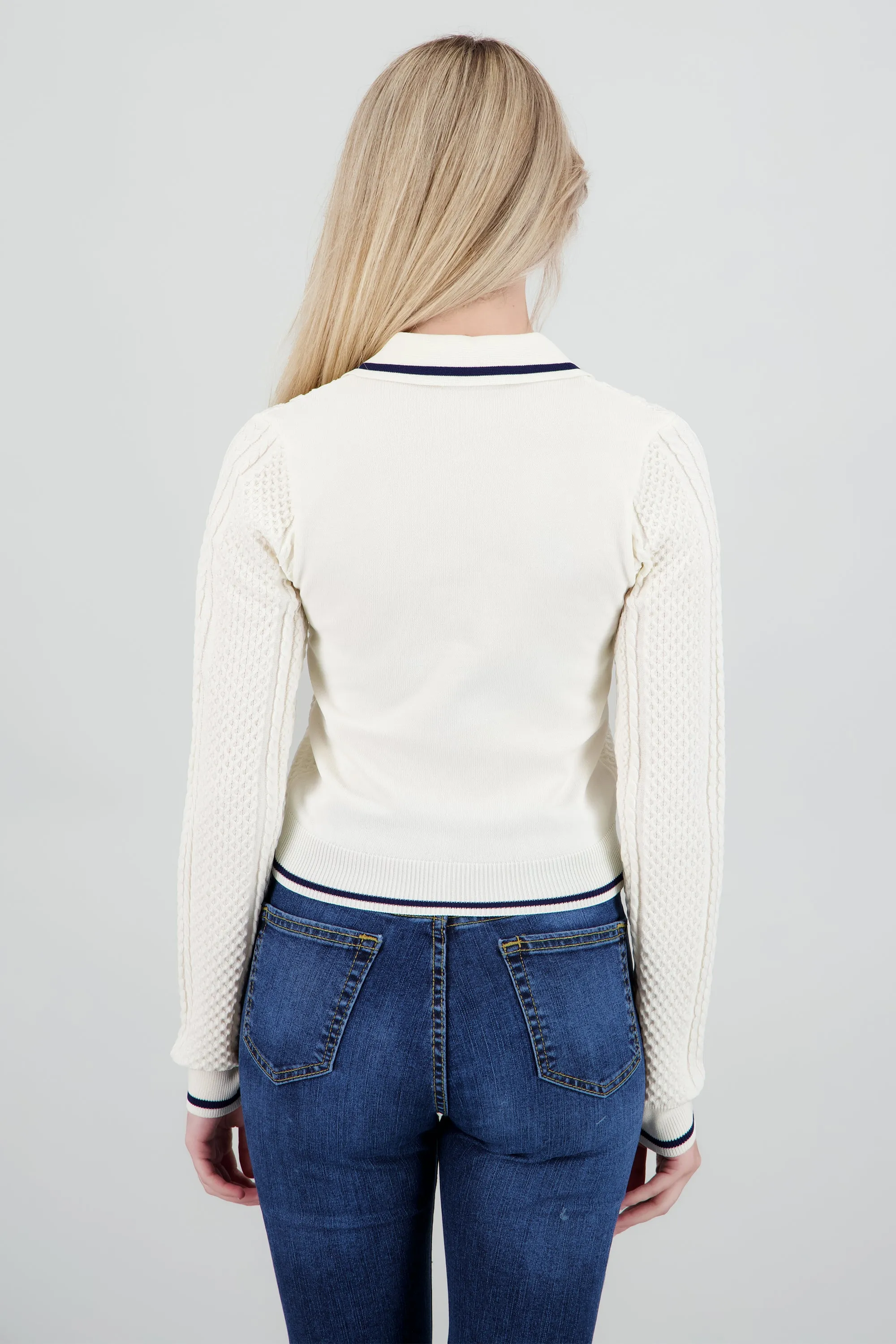 Chamarra tejida linea contrastes sold by Shasa product image thumbnail 4