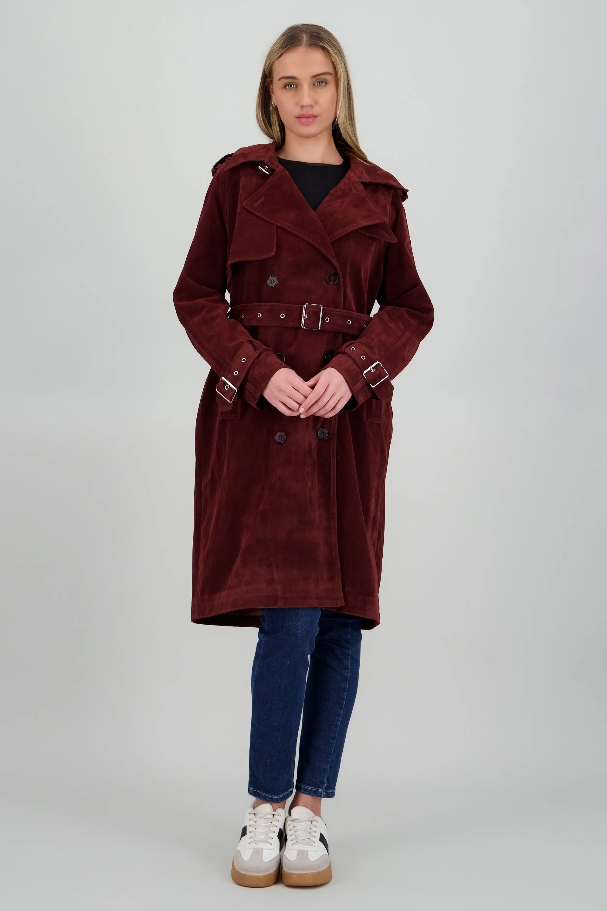 Gabardina larga suede sold by Shasa product image thumbnail 2