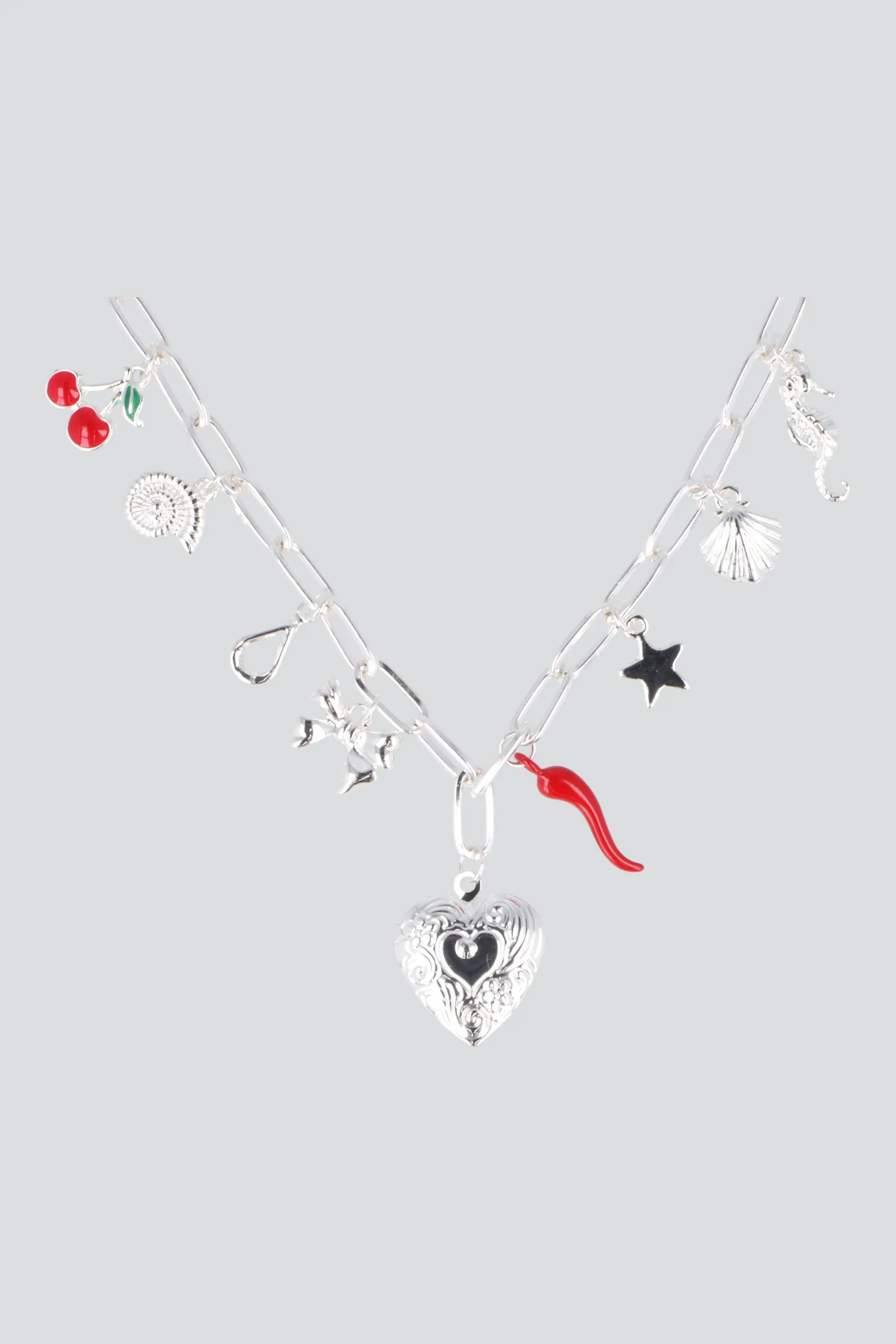 COLLAR CHARMS CORAZON CHILE PQ sold by Shasa