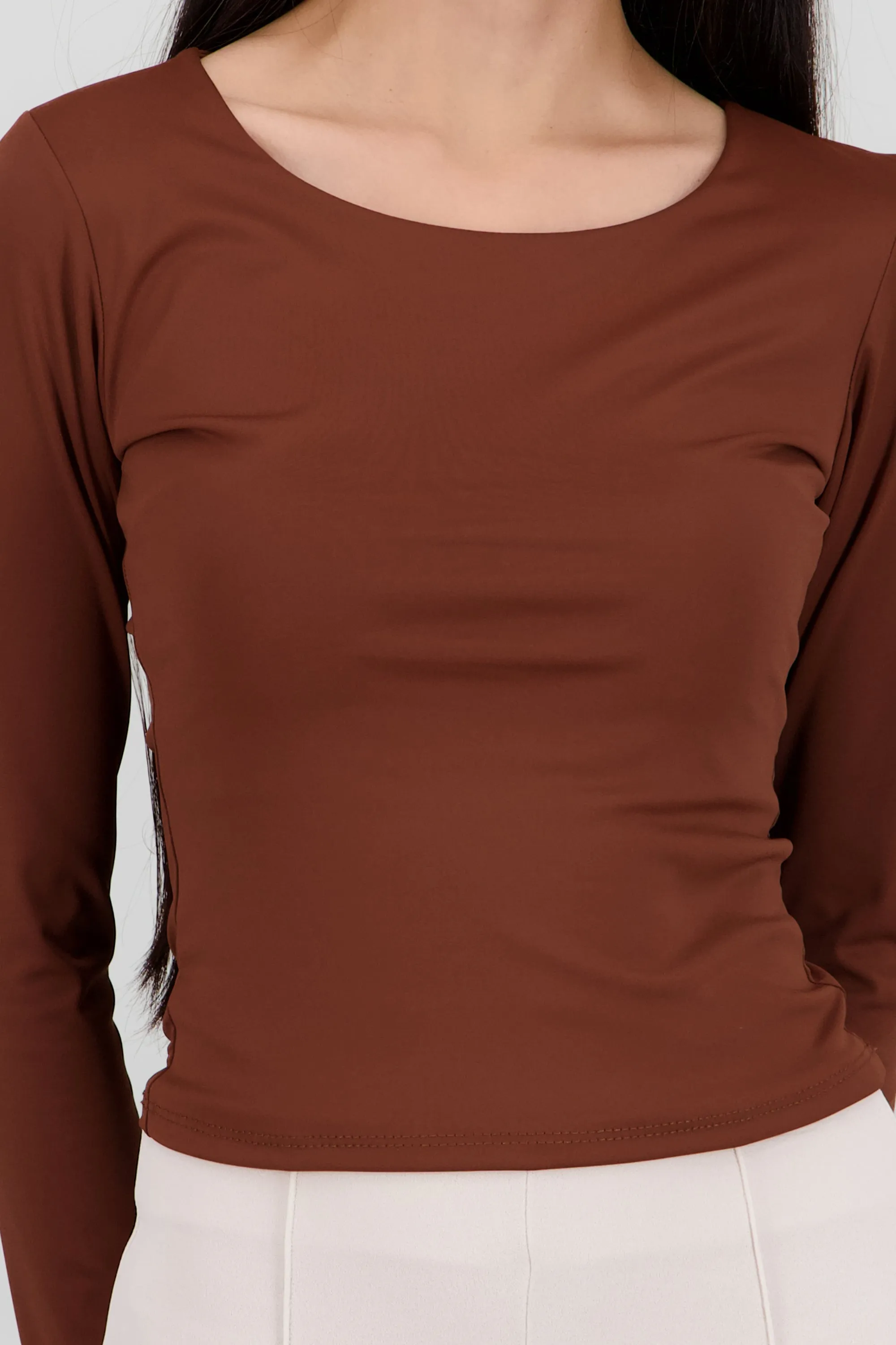 Top escote redondo manga larga sold by Shasa product image thumbnail 5