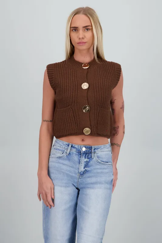 Chaleco tejido sold by Shasa