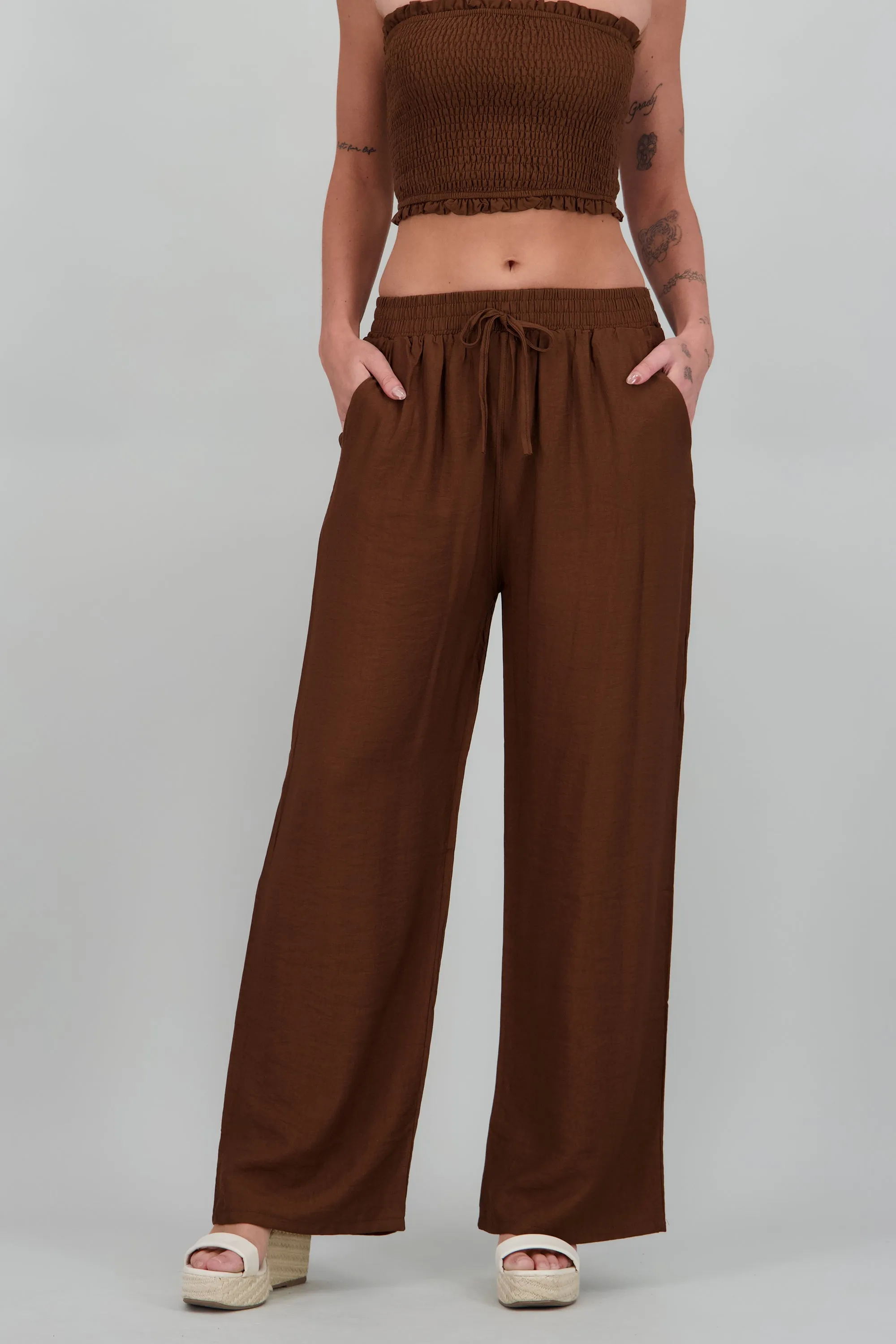Pantalon amplio liso con resorte sold by Shasa product image thumbnail 2
