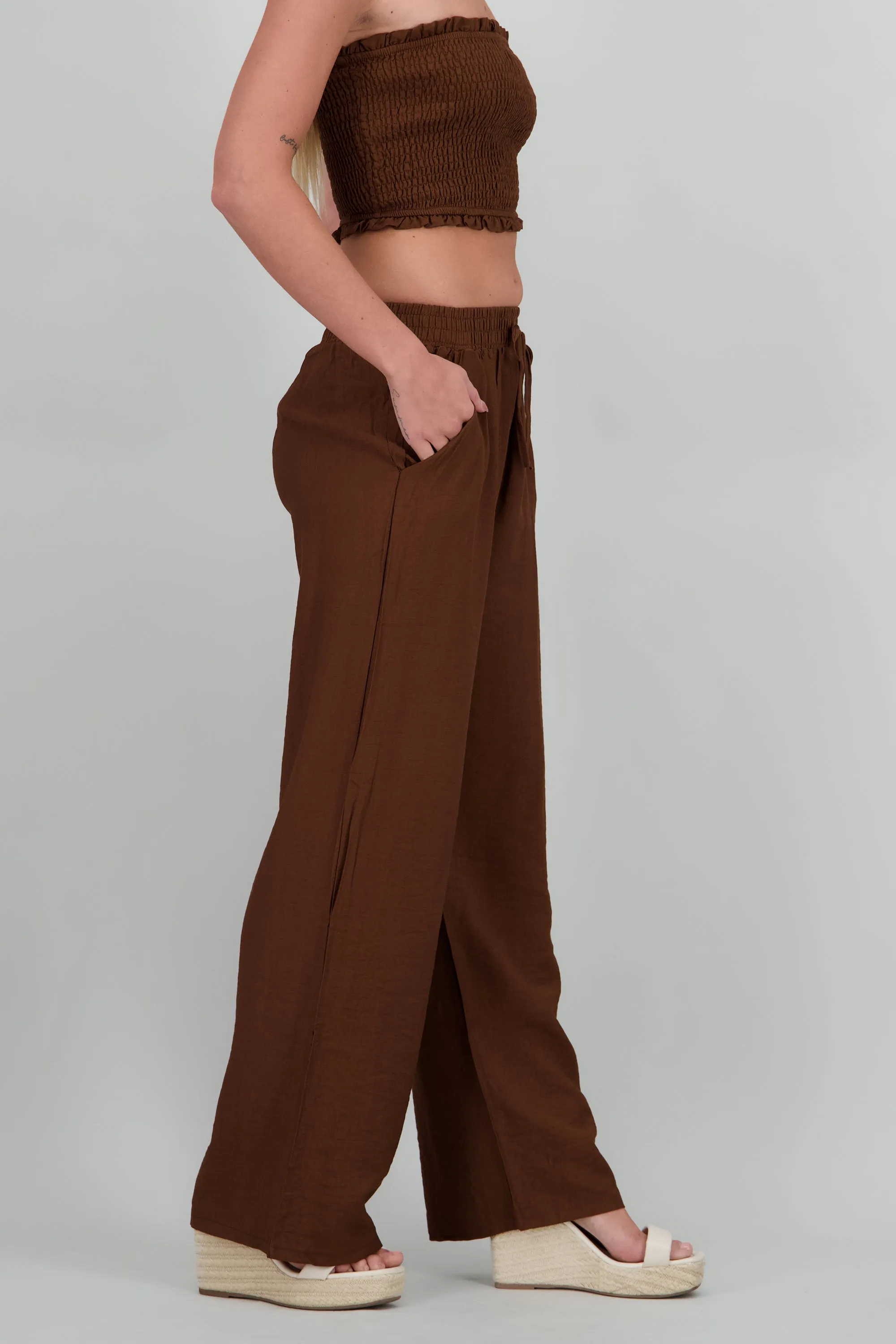 Pantalon amplio liso con resorte sold by Shasa product image thumbnail 3