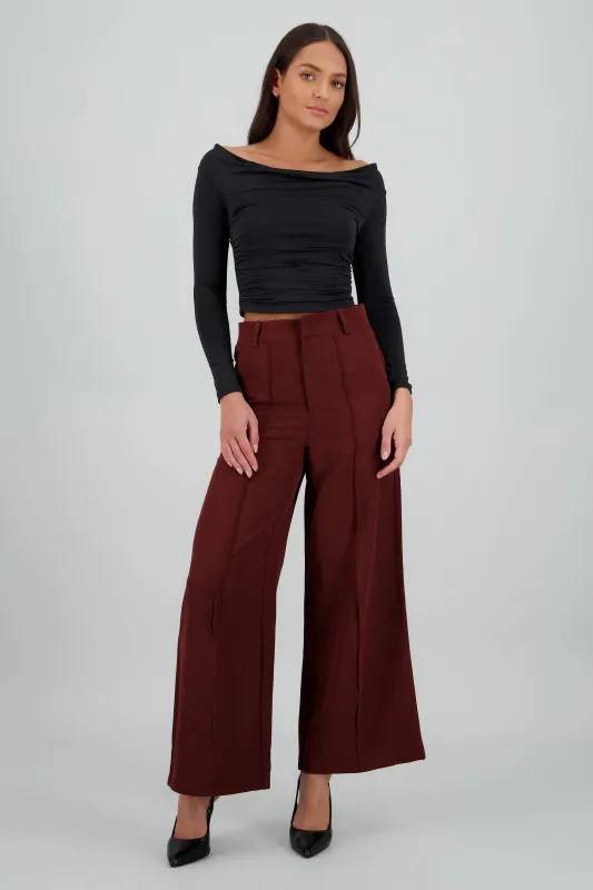 Pantalon amplio liso sold by Shasa