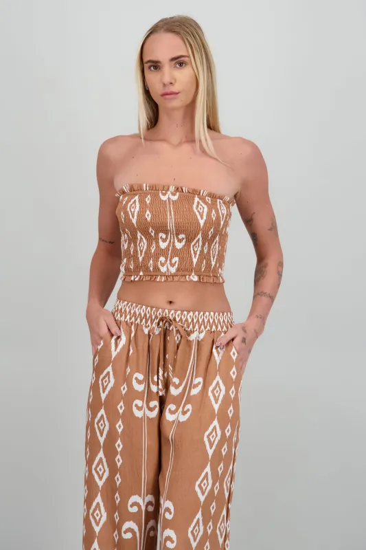 Top strapless estampado sold by Shasa