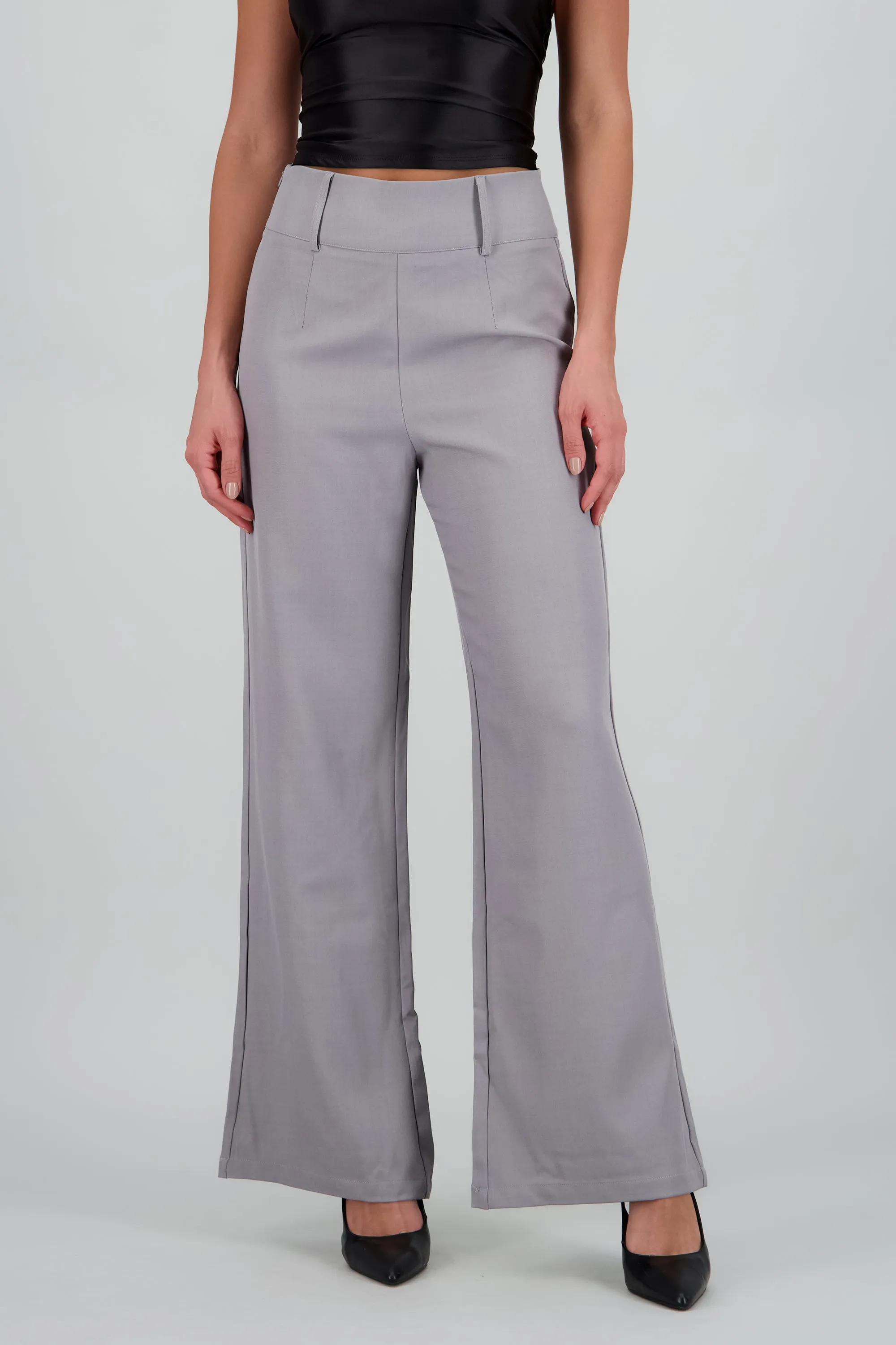 Pantalon flare liso detalle pretina ancha sold by Shasa product image thumbnail 2
