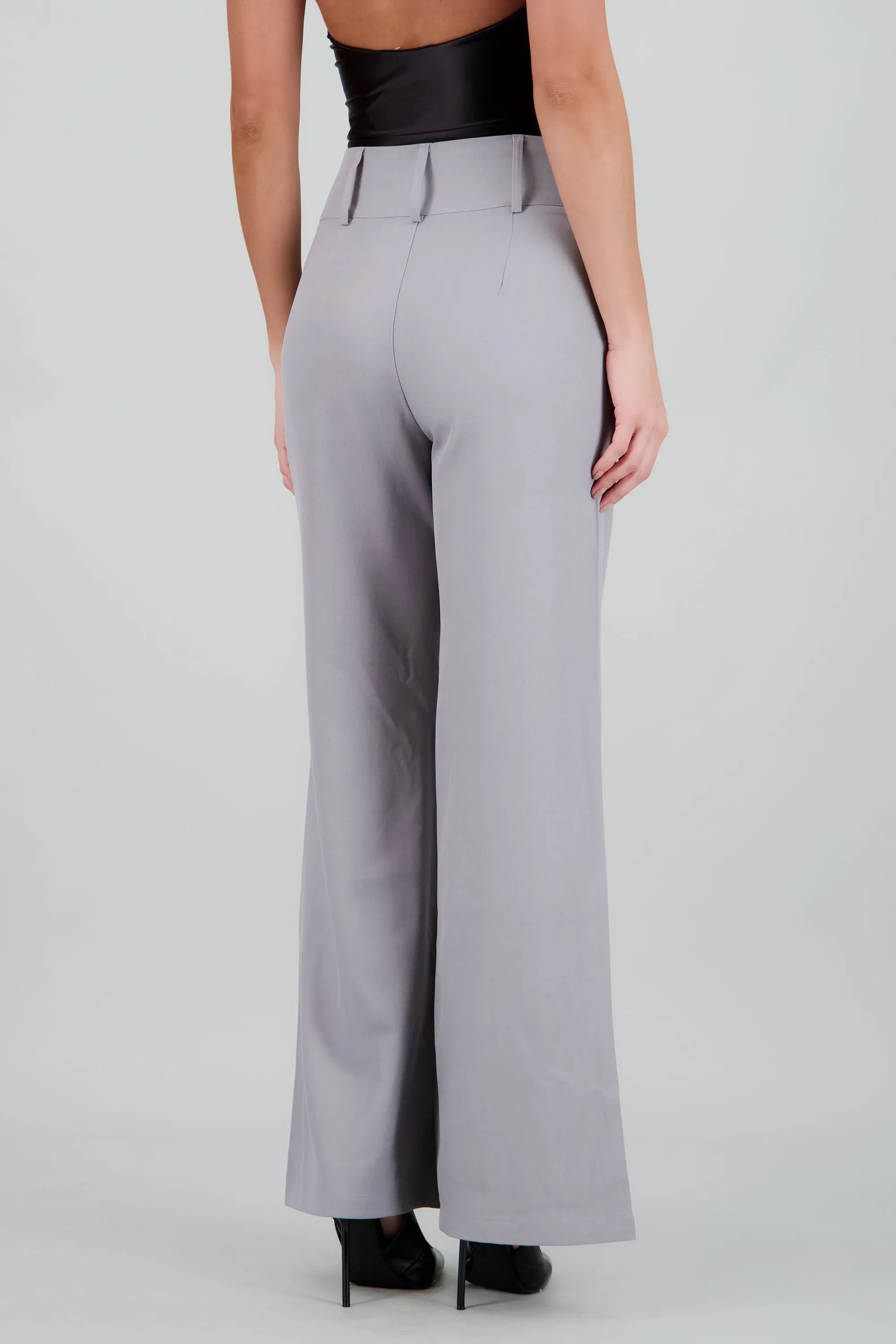 Pantalon flare liso detalle pretina ancha sold by Shasa product image thumbnail 4