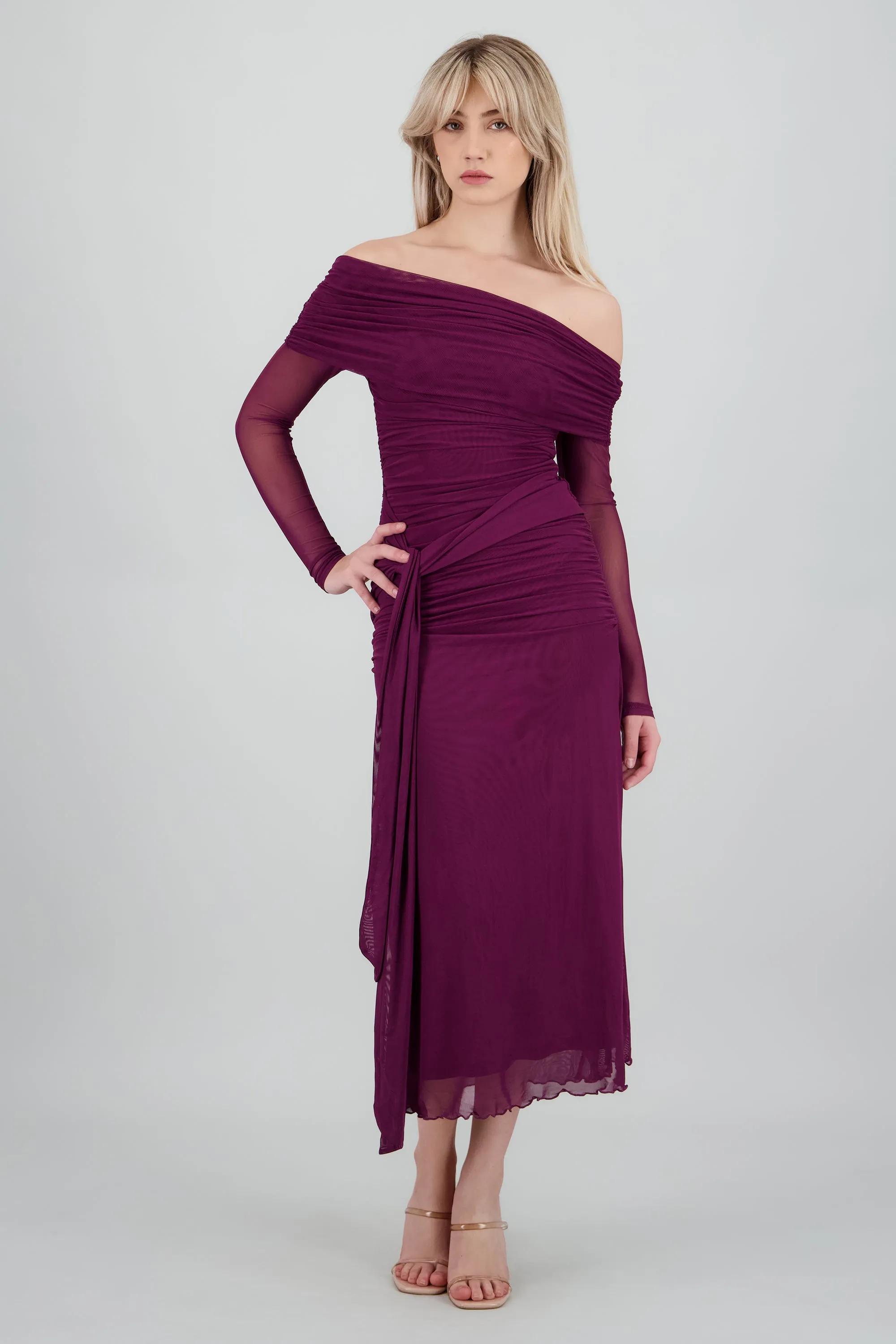 Vestido maxi de mesh con nudo sold by Shasa product image thumbnail 2