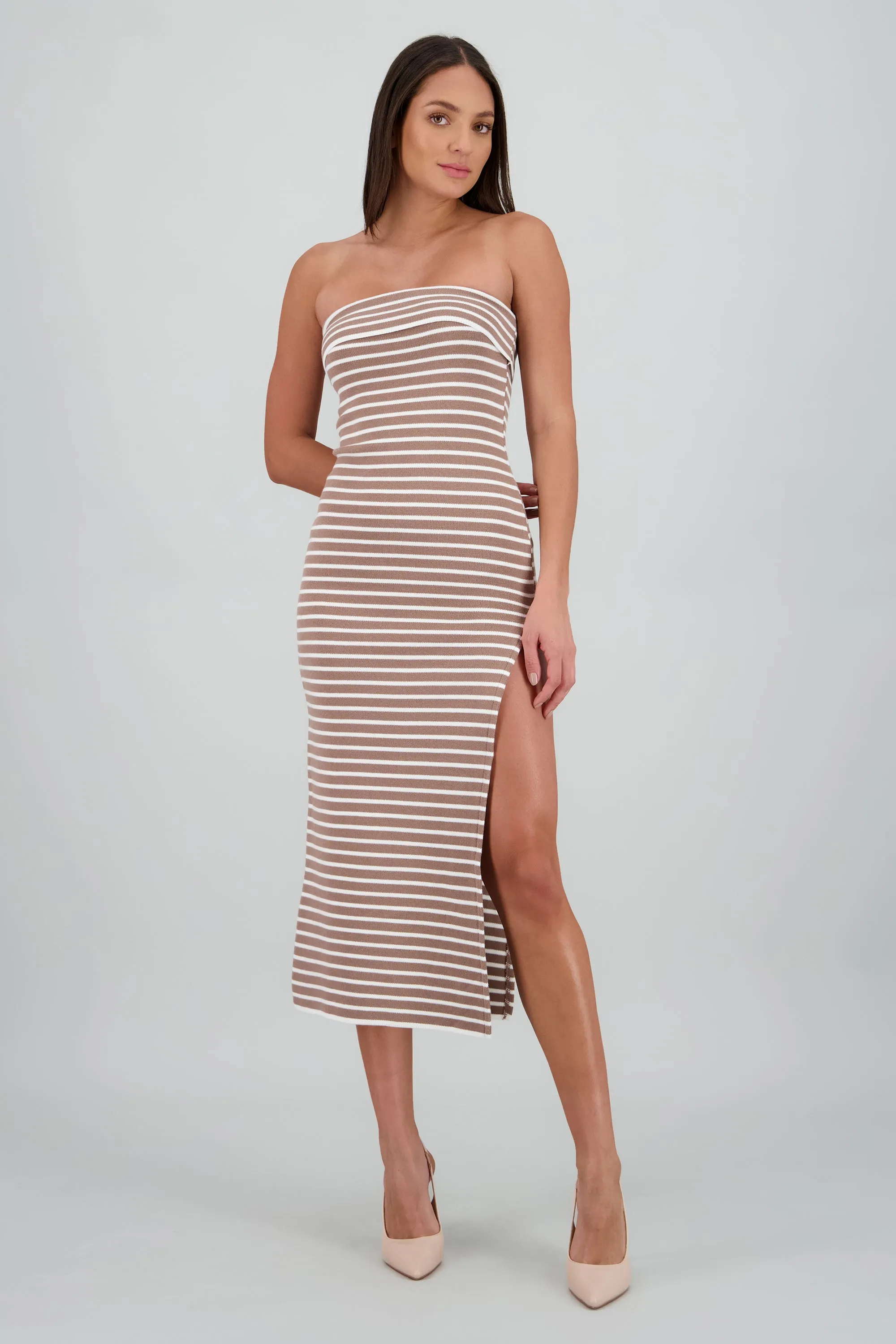 Vestido maxi detalle doblez sold by Shasa