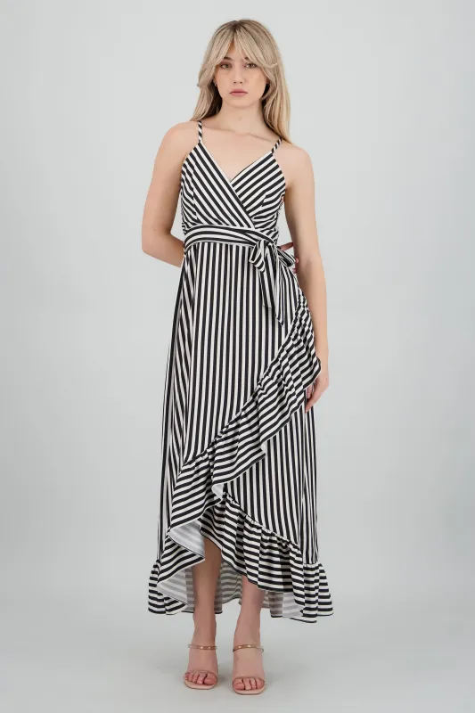 Vestido midi olanes rayas sold by Shasa