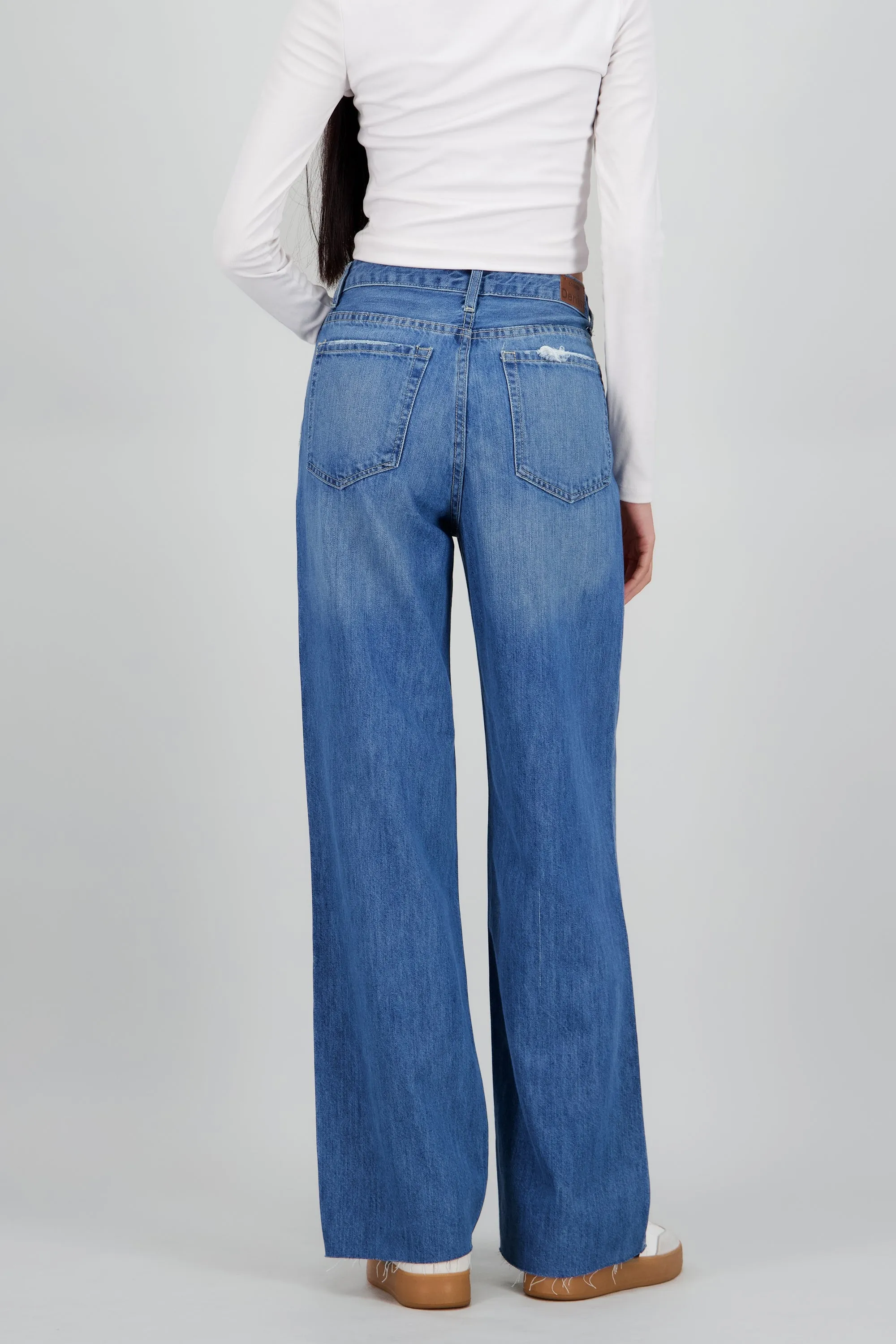 Jeans straight wide desgastado sold by Shasa product image thumbnail 4
