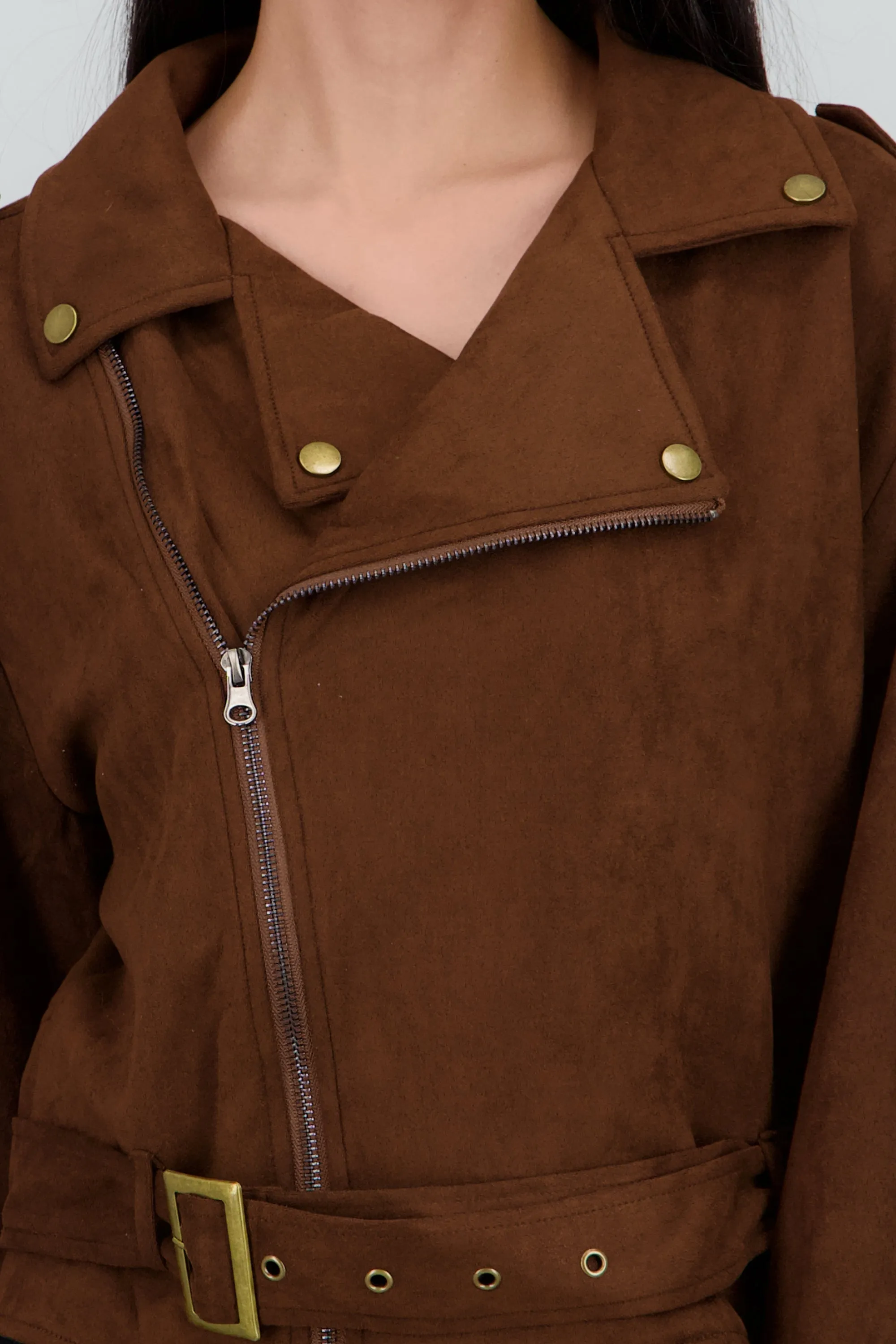 Chamarra biker flecos suede sold by Shasa product image thumbnail 5