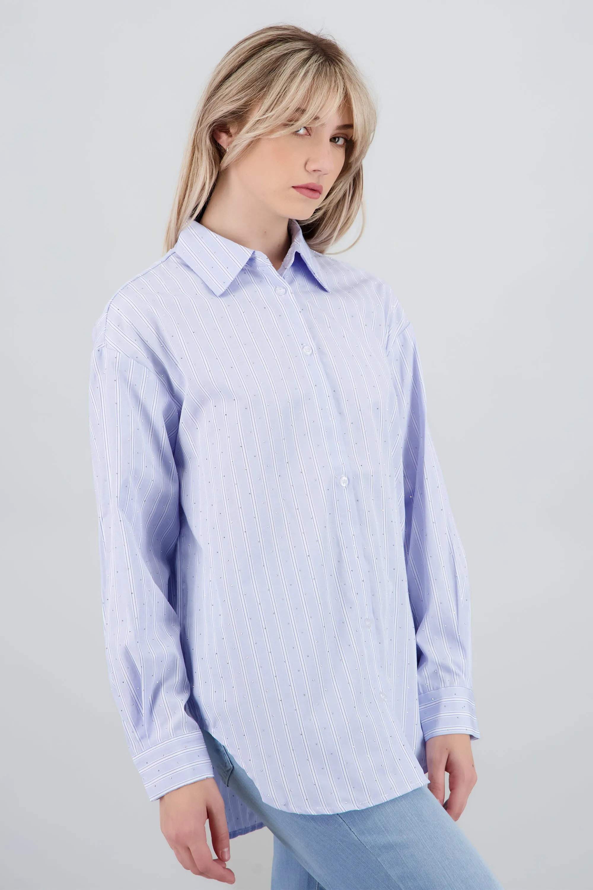 Camisa rayas detalle brillo sold by Shasa product image thumbnail 4