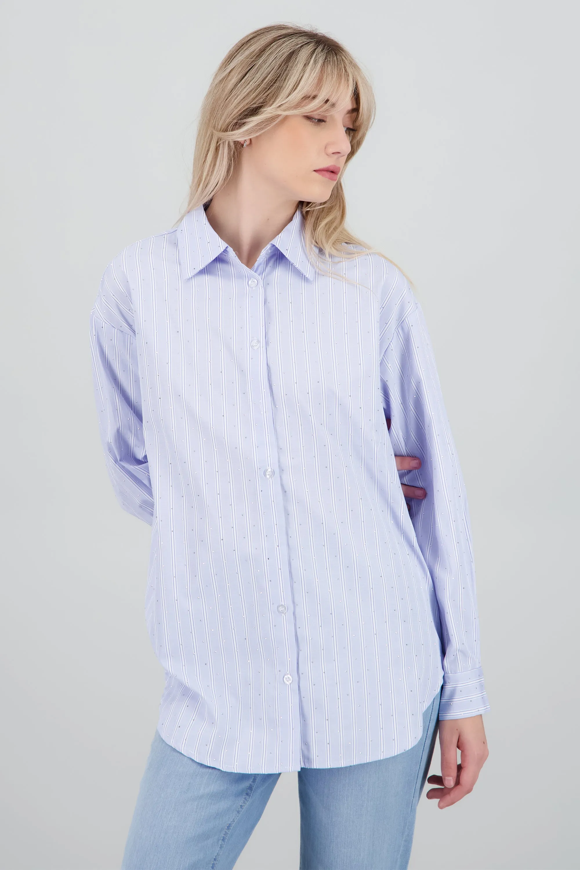 Camisa rayas detalle brillo sold by Shasa product image thumbnail 2