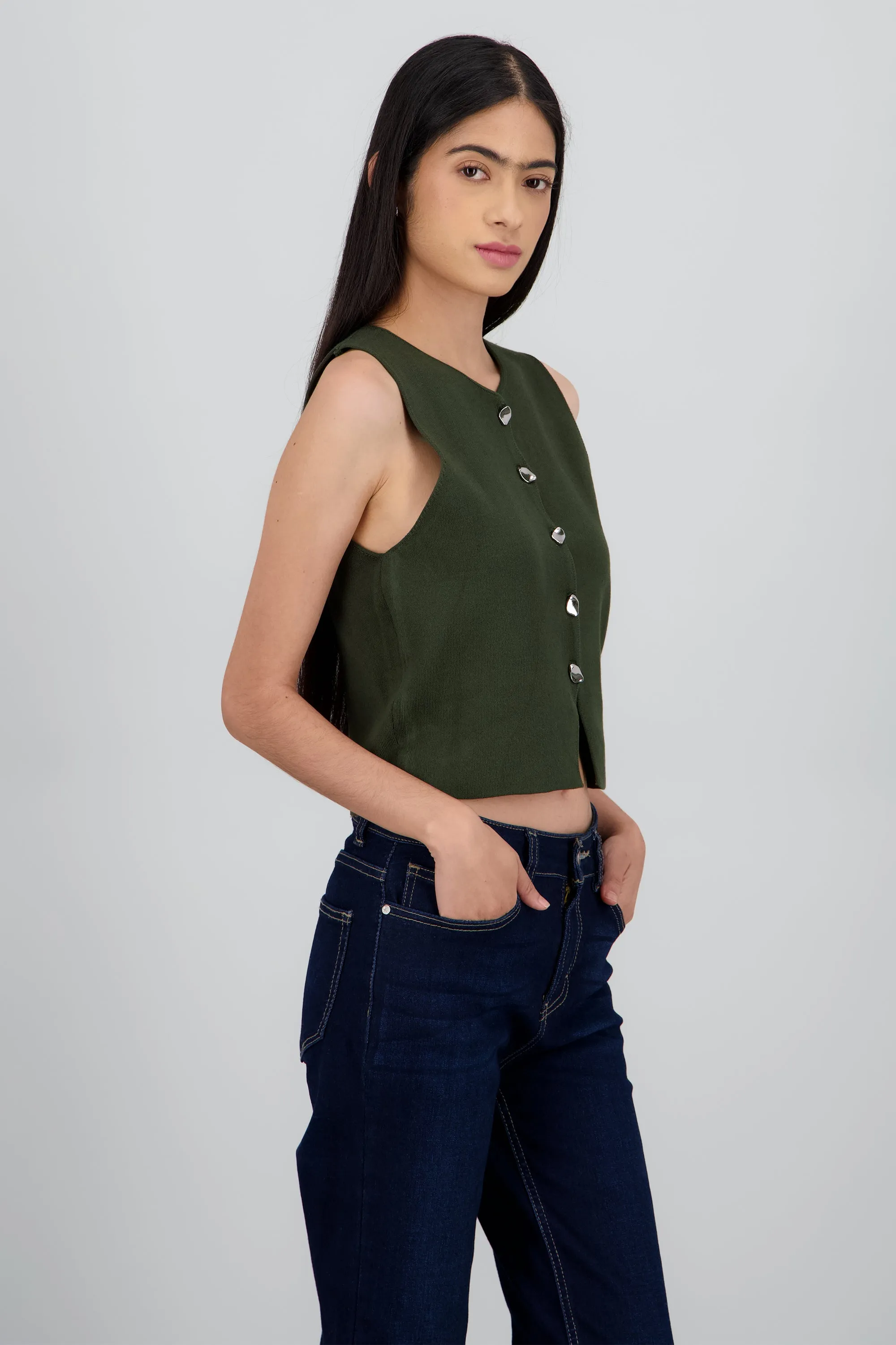 TOP TEJIDO CON DETALLE BOTONES sold by Shasa product image thumbnail 3