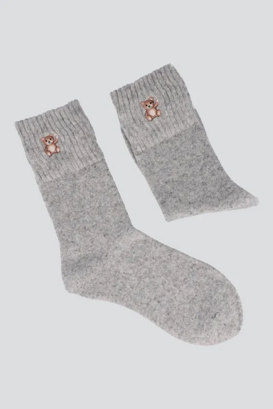 Calcetin osito bordado sold by Shasa