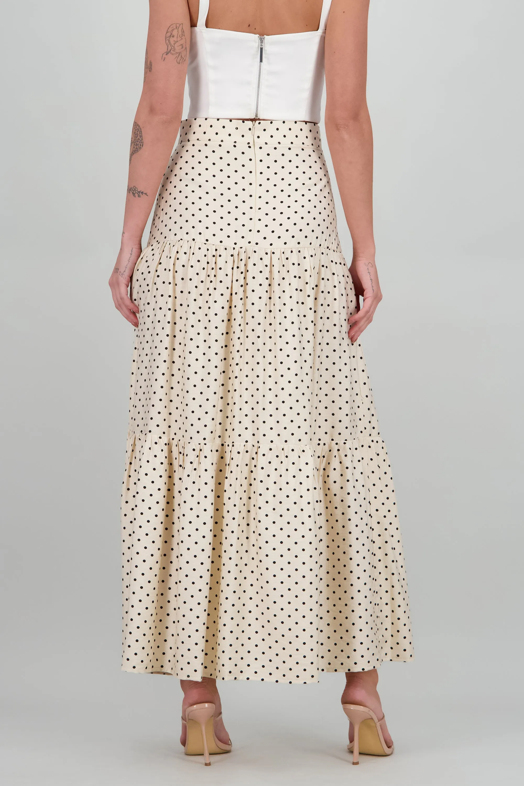 Falda maxi estampado polka olanes sold by Shasa product image thumbnail 4