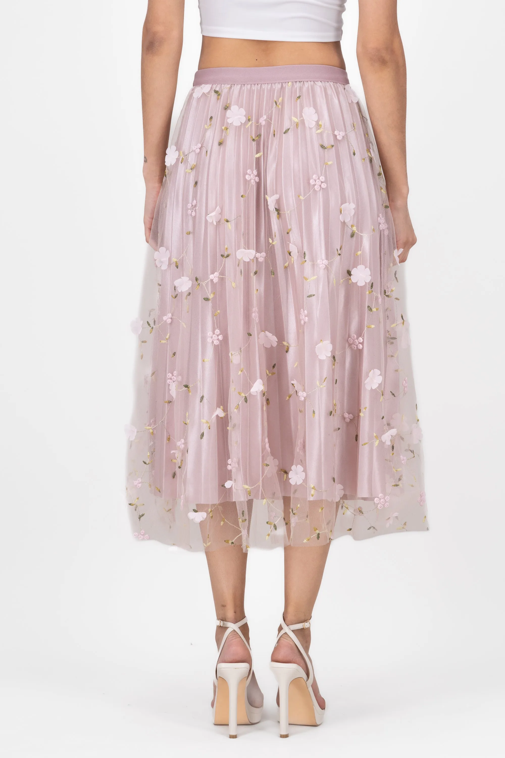 Falda Flores Bordadas De Tulle sold by Shasa product image thumbnail 4