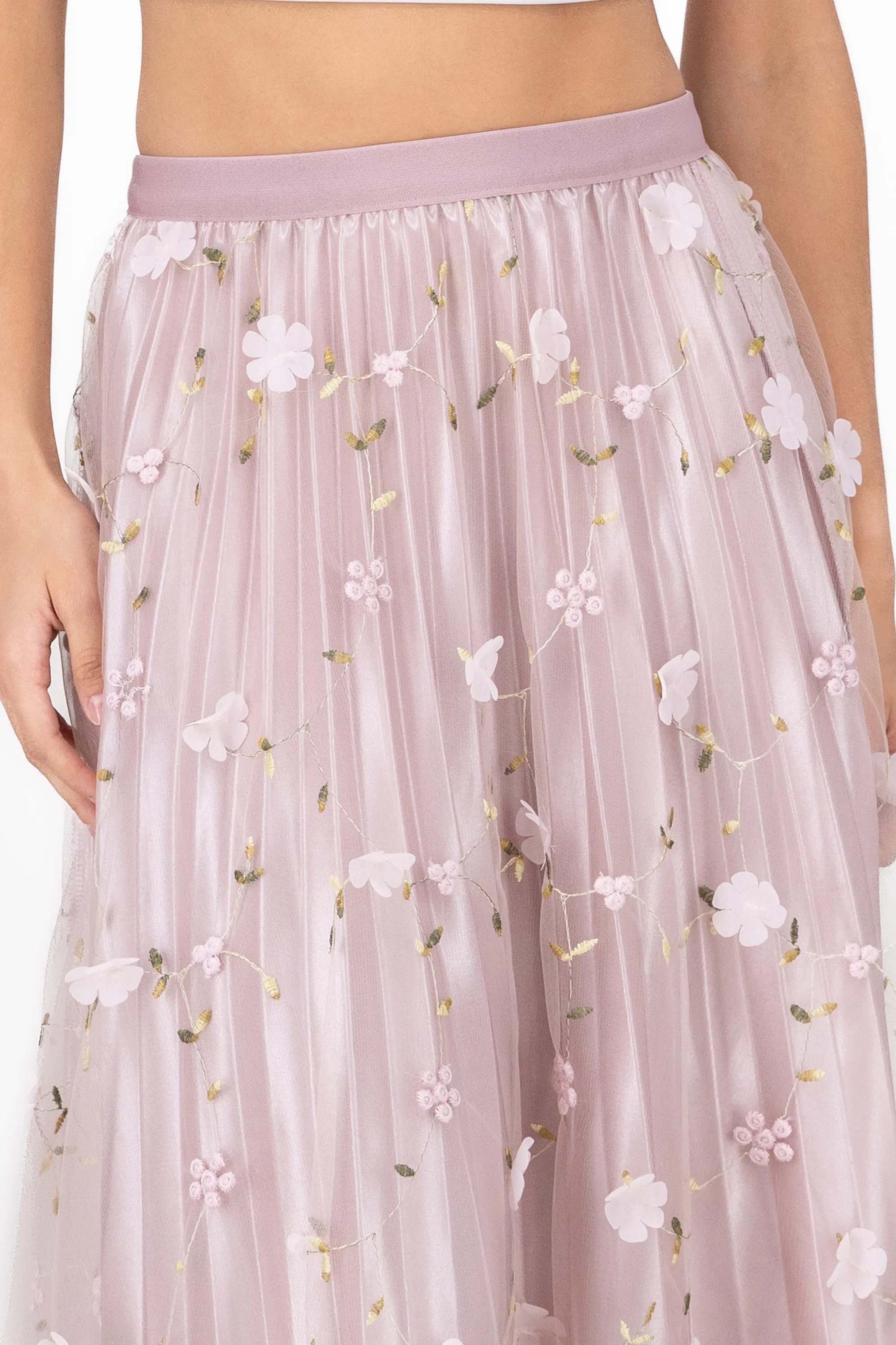 Falda Flores Bordadas De Tulle sold by Shasa product image thumbnail 5