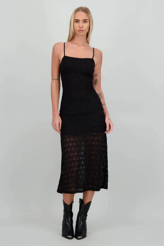 Vestido maxi encaje sold by Shasa