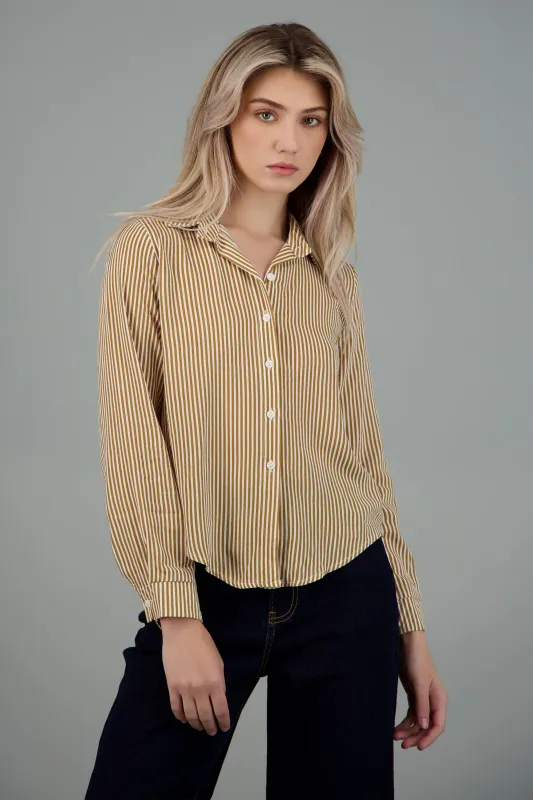 Camisa Rayas Asimétrica sold by Shasa
