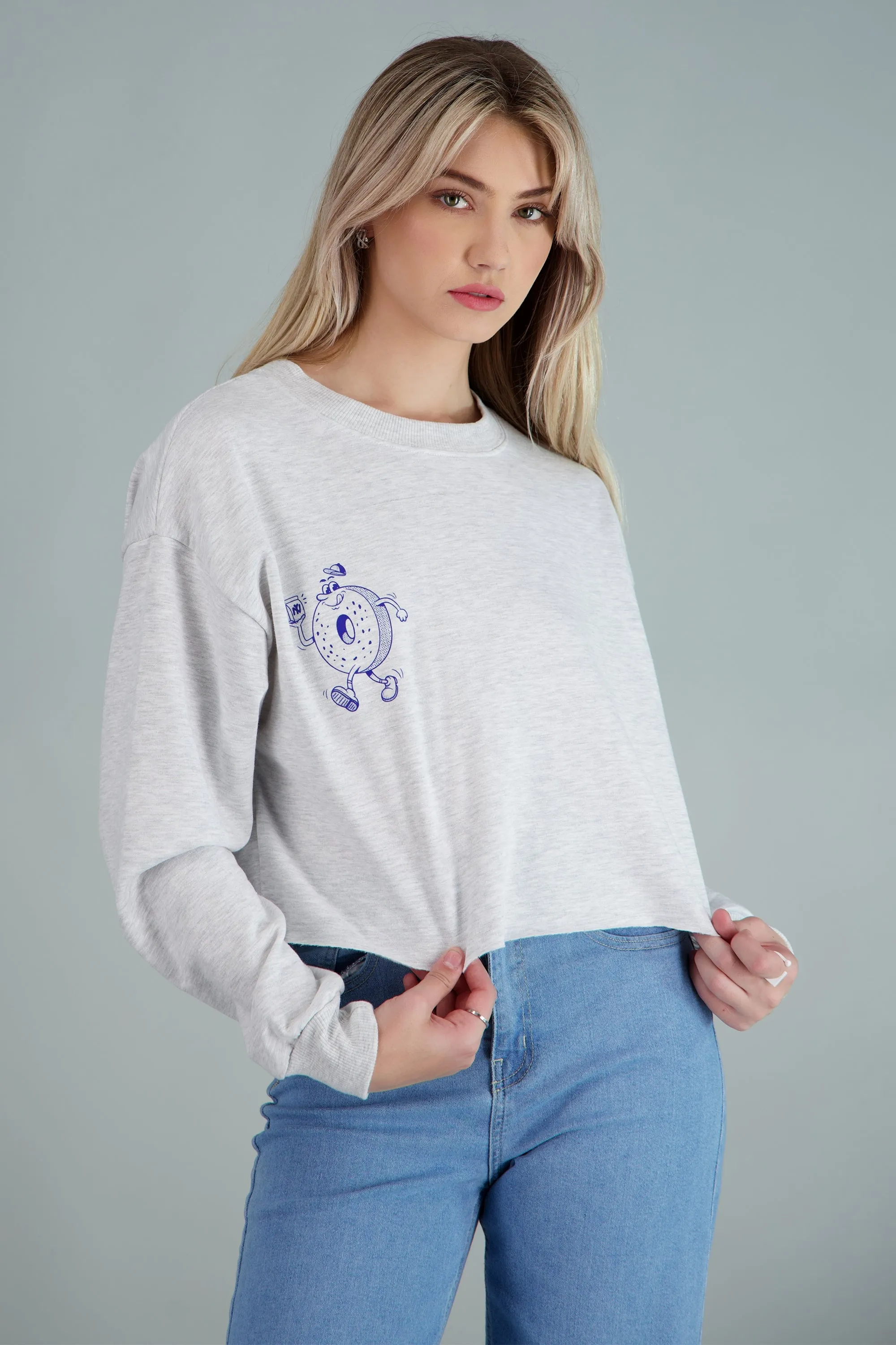 Sudadera crop estampado bagel sold by Shasa product image thumbnail 2