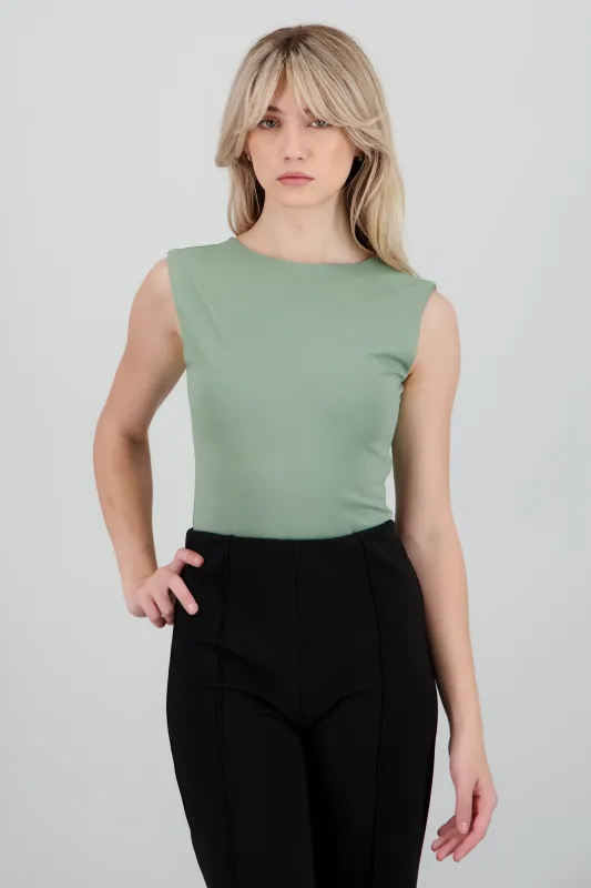 Bodysuit cuello redondo escote espalda sold by Shasa