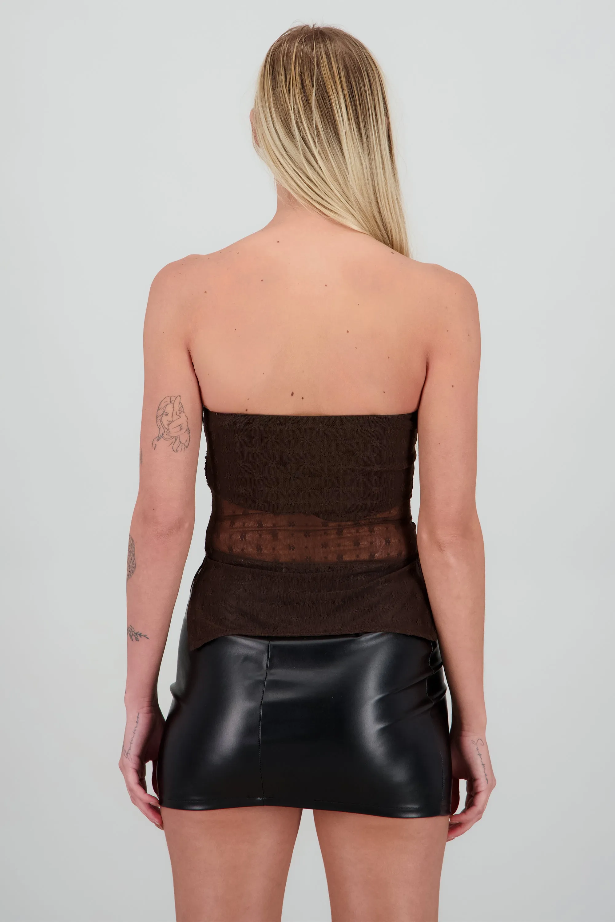 Top strapless mesh sold by Shasa product image thumbnail 4