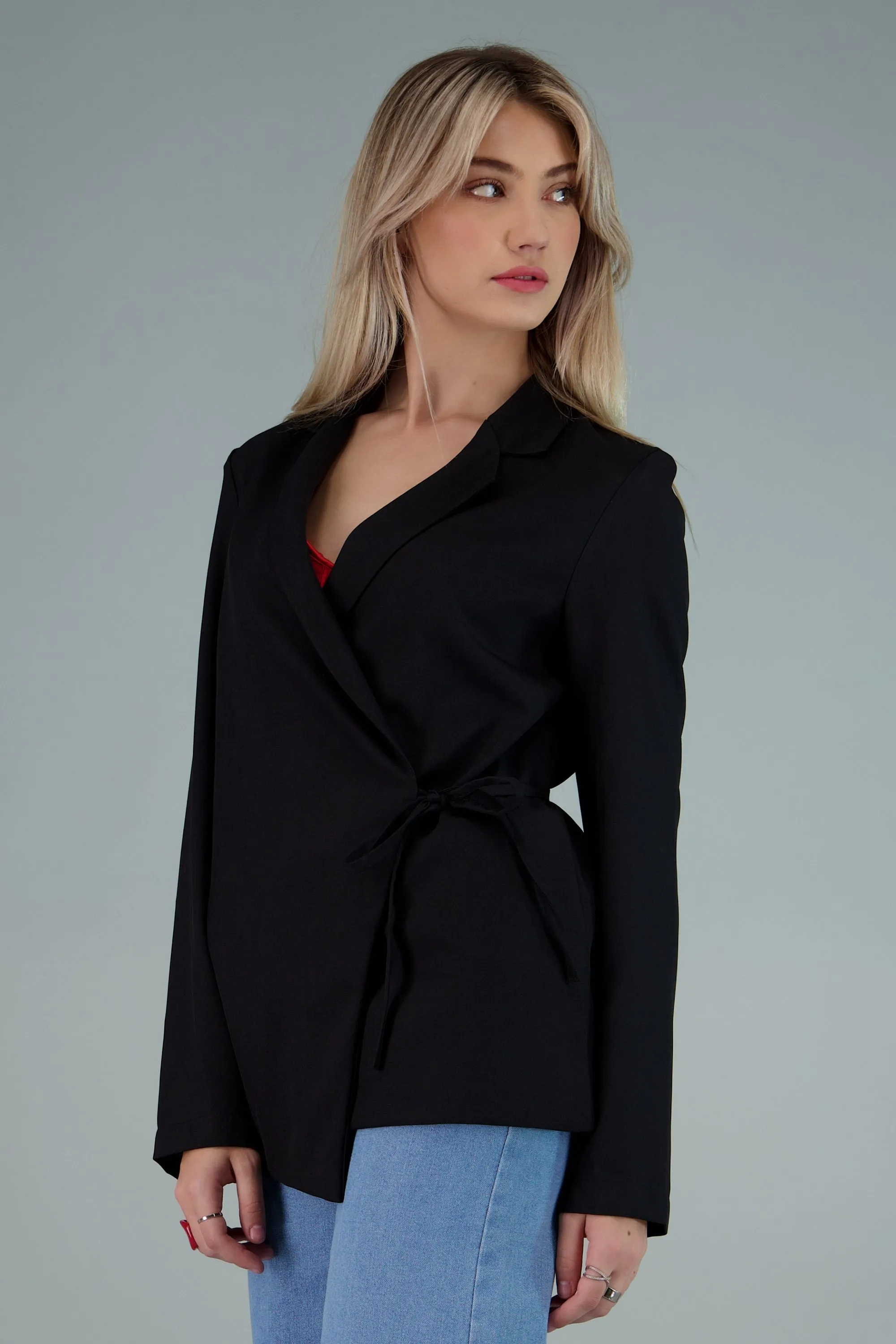 Blazer manga larga detalle moño sold by Shasa product image thumbnail 3