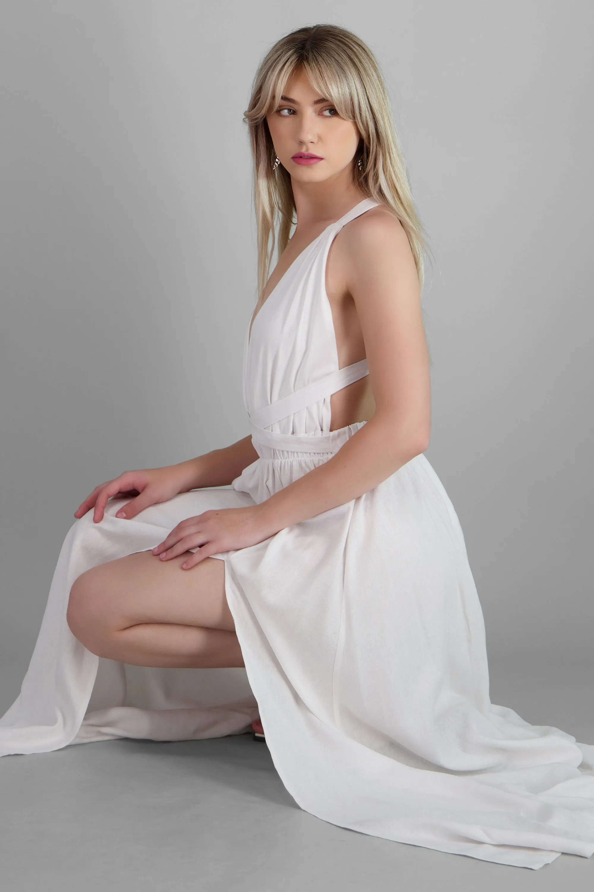 Vestido ligero maxi cruzado sold by Shasa product image thumbnail 3