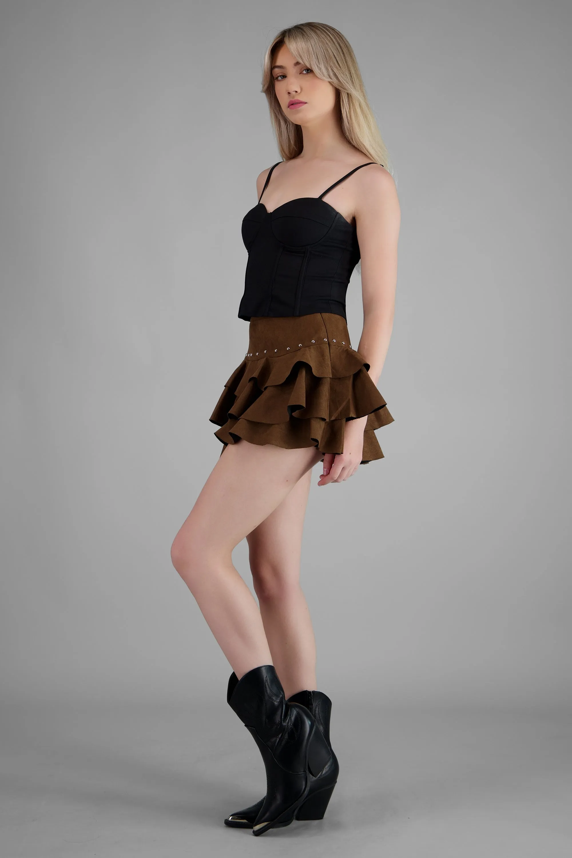 Falda olanes suede estoperoles sold by Shasa product image thumbnail 2