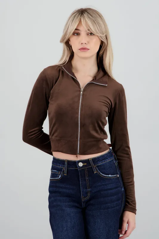 Sudadera terciopelo cierre sold by Shasa