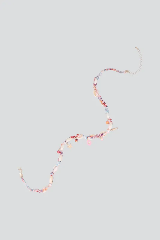 COLLAR TELA CONCHAS CHARMS sold by Shasa