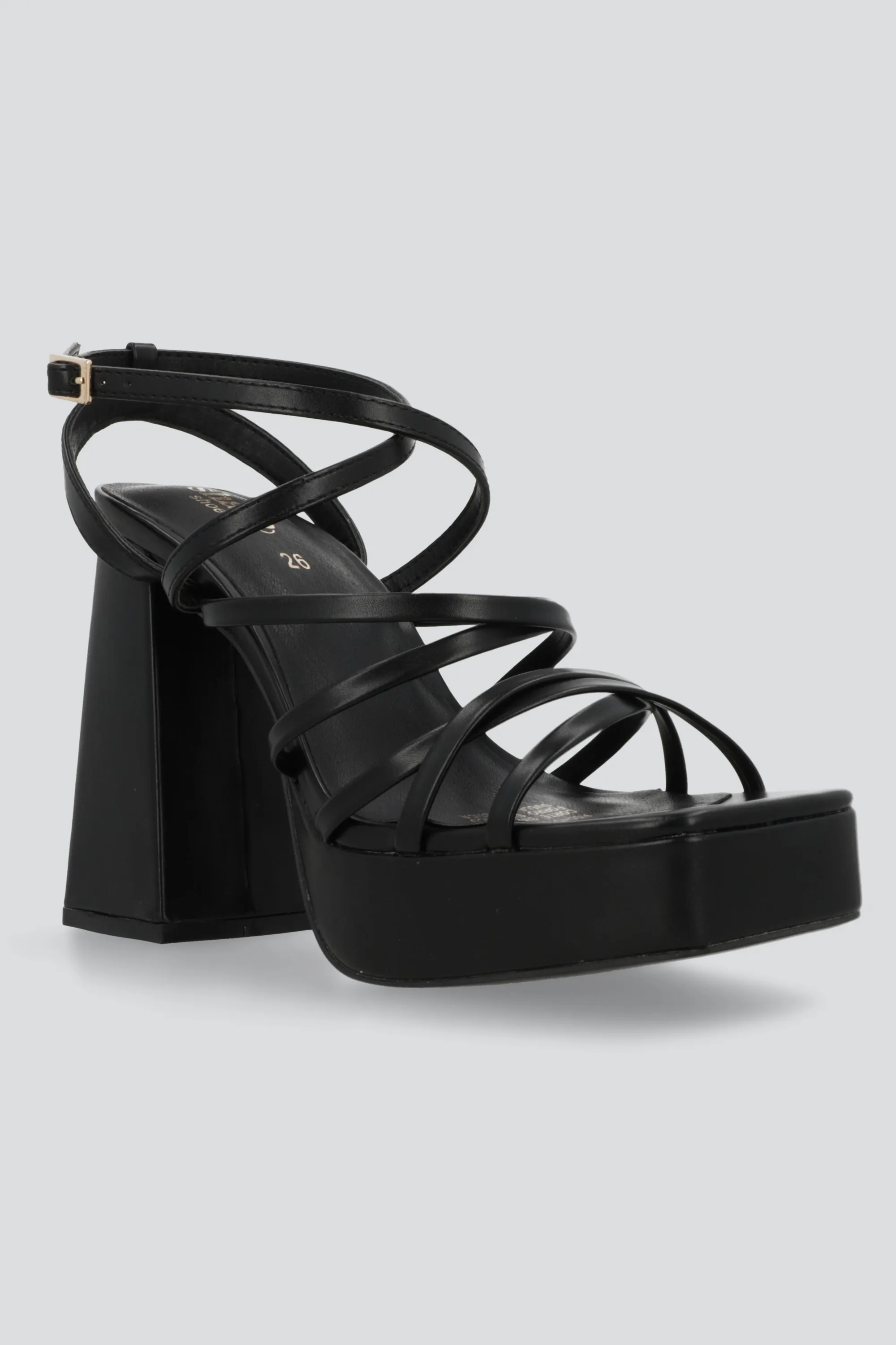 Tacón plataforma tiras delgadas cruzadas sold by Shasa product image thumbnail 4