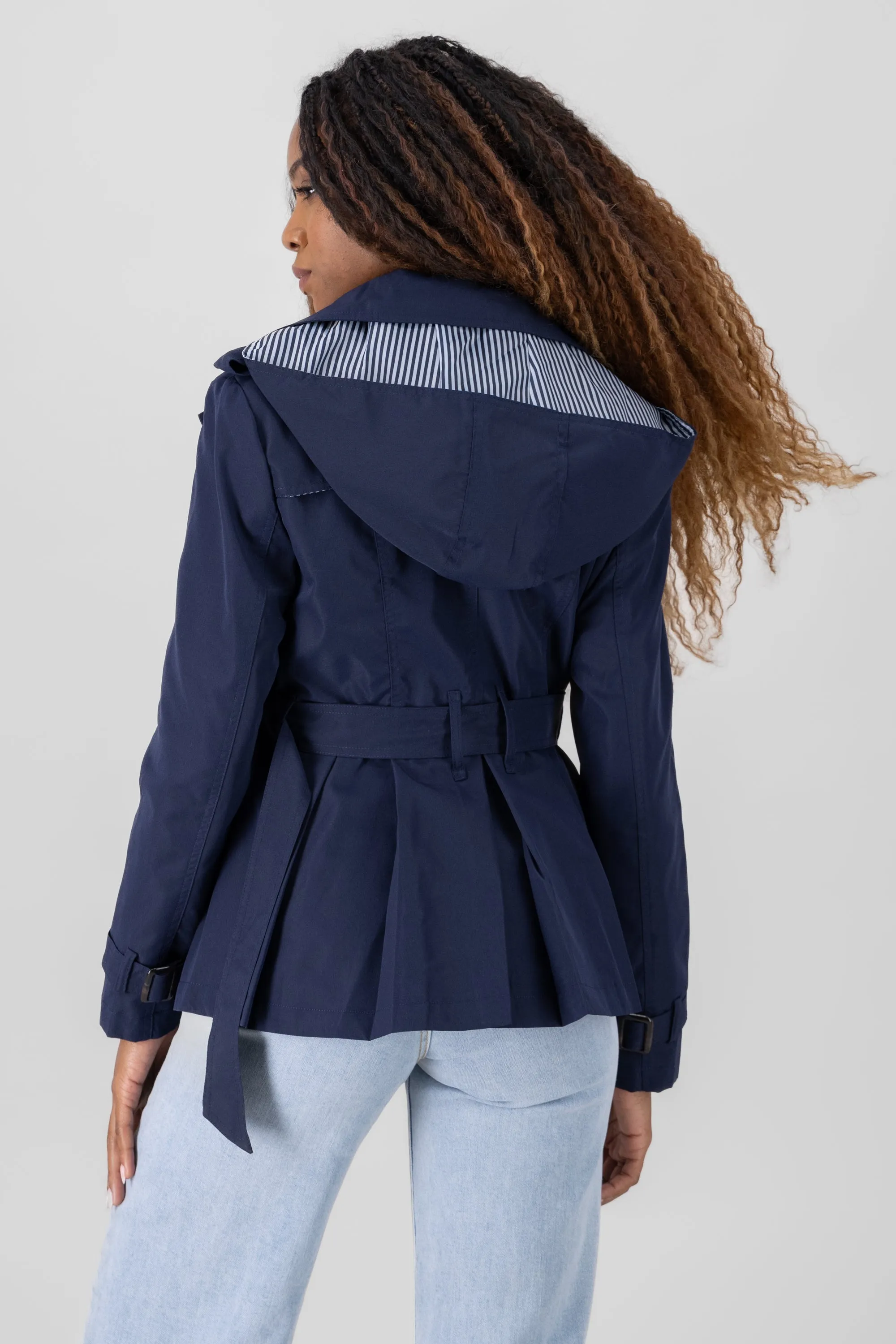 Gabardina corta cinturon sold by Shasa product image thumbnail 4