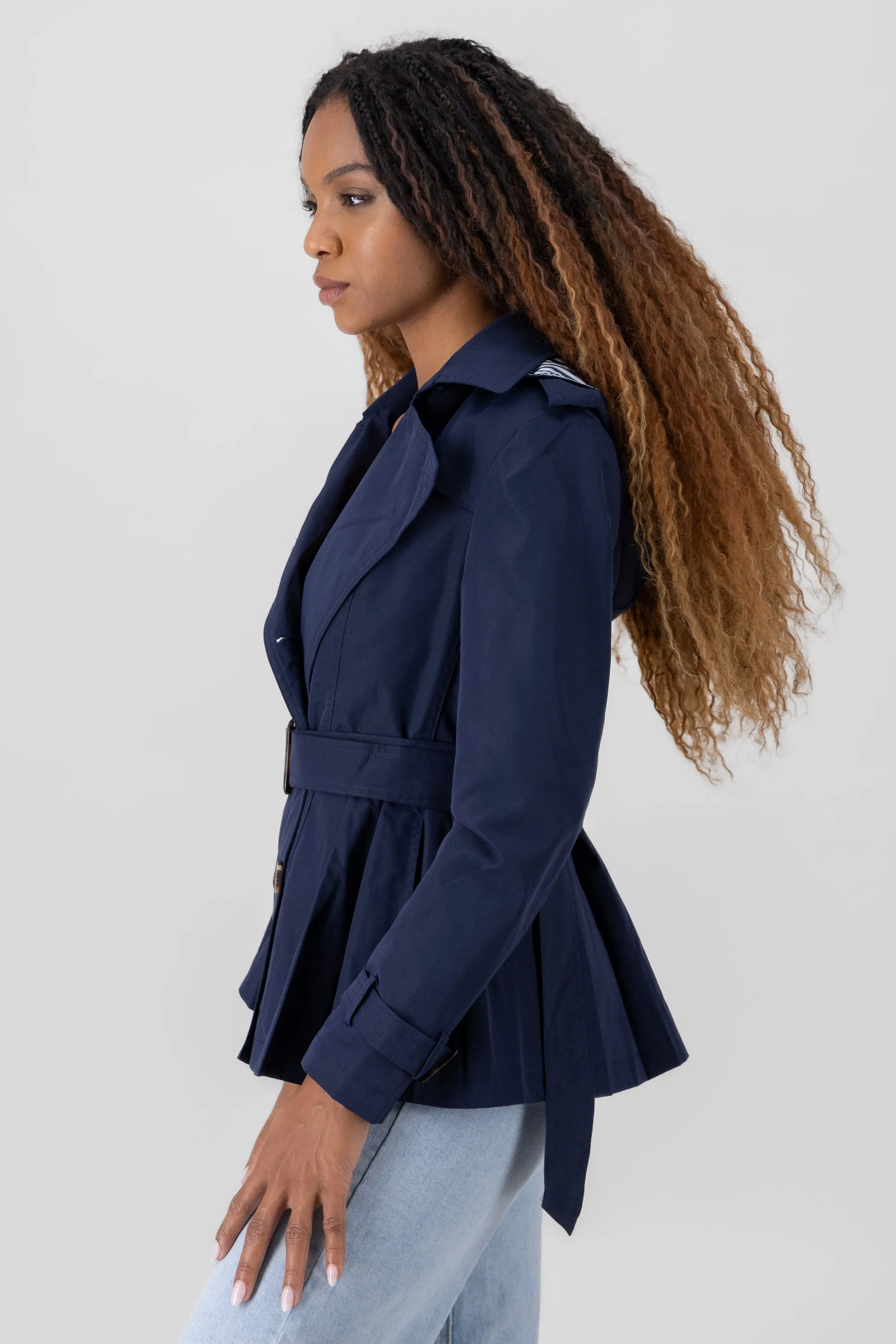 Gabardina corta cinturon sold by Shasa product image thumbnail 3