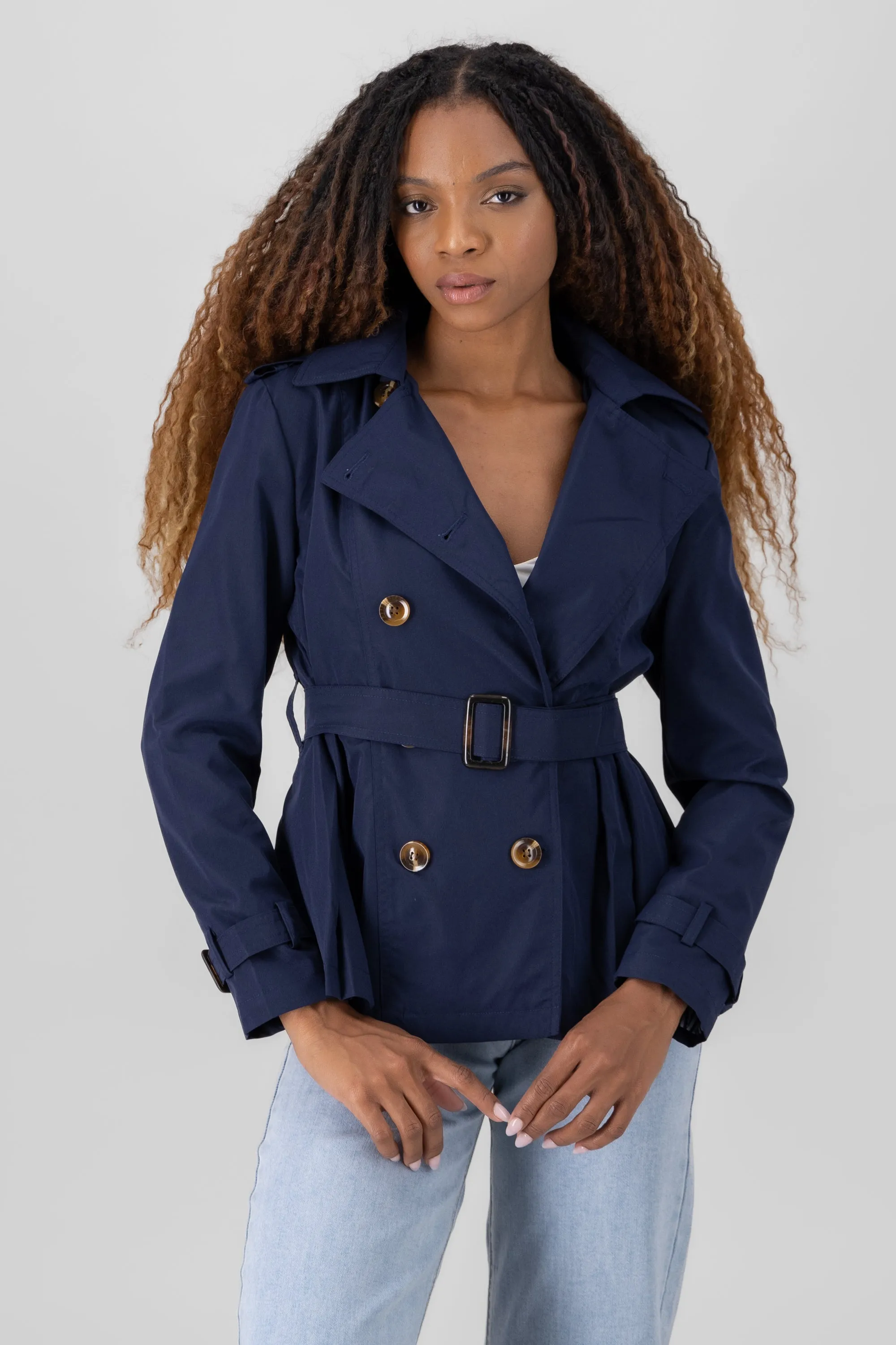 Gabardina corta cinturon sold by Shasa product image thumbnail 2