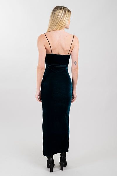 Vestido Maxi Terciopelo Abertura sold by Shasa product image thumbnail 4