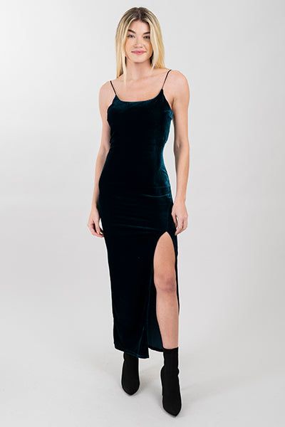 Vestido Maxi Terciopelo Abertura sold by Shasa product image thumbnail 2