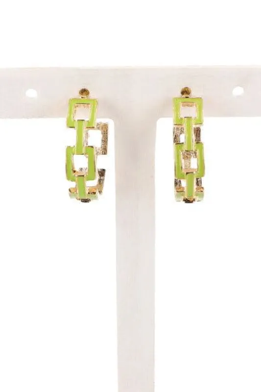 Arracadas Cadena Color sold by Shasa