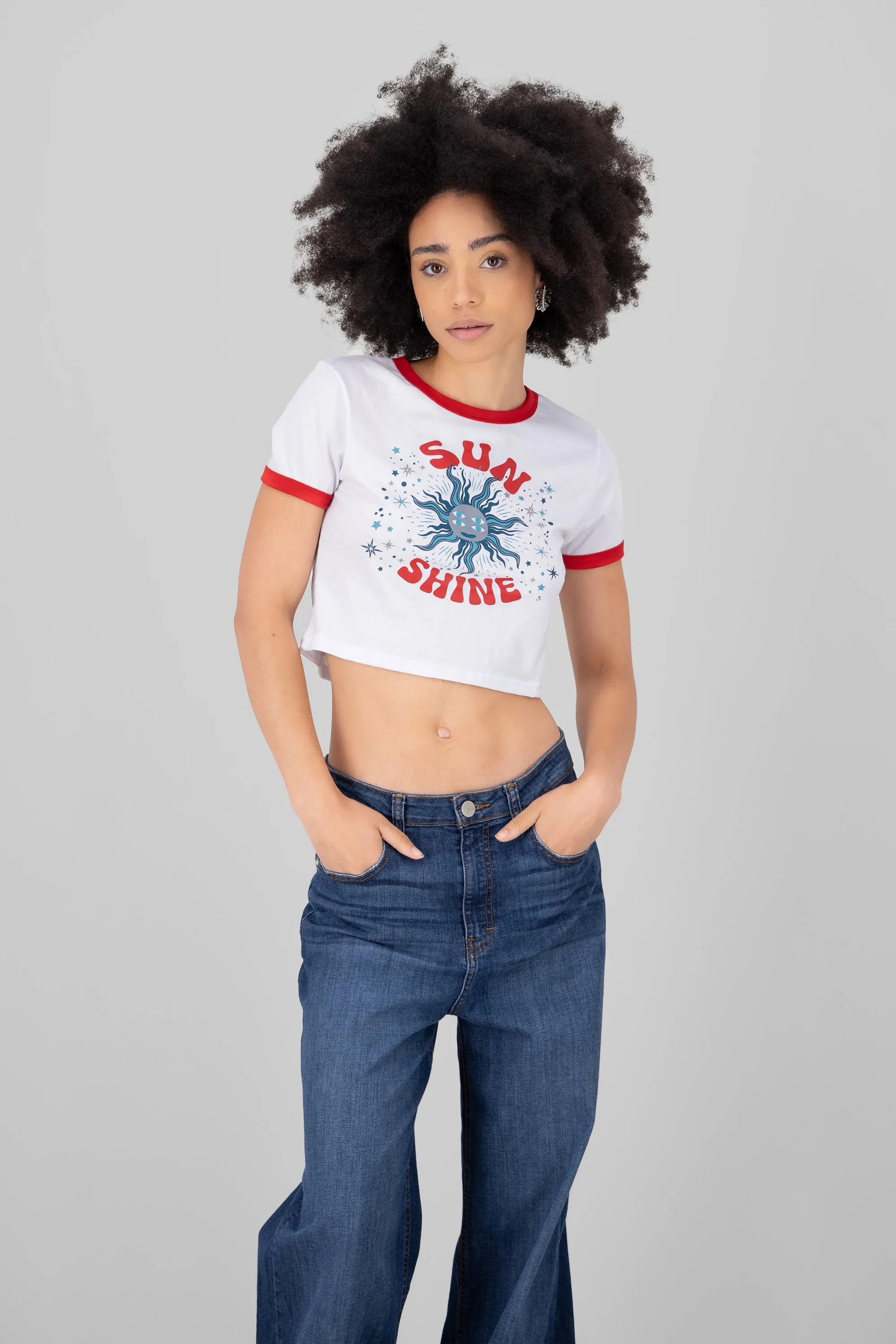Playera crop sol estrellas sold by Shasa product image thumbnail 2