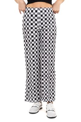 Pantalón recto cuadros ajedrez sold by Shasa