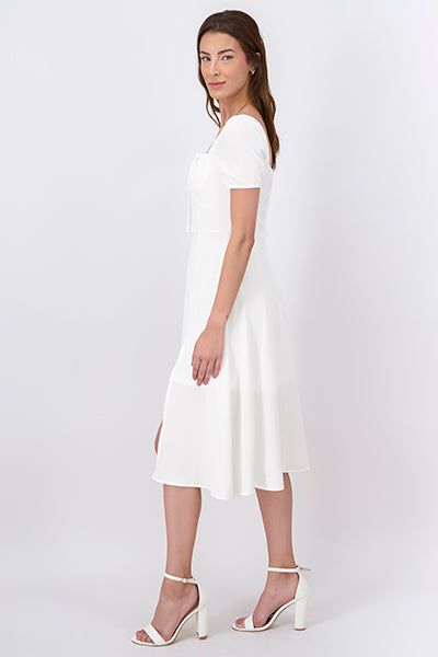 Vestido midi plisado abertura sold by Shasa product image thumbnail 3