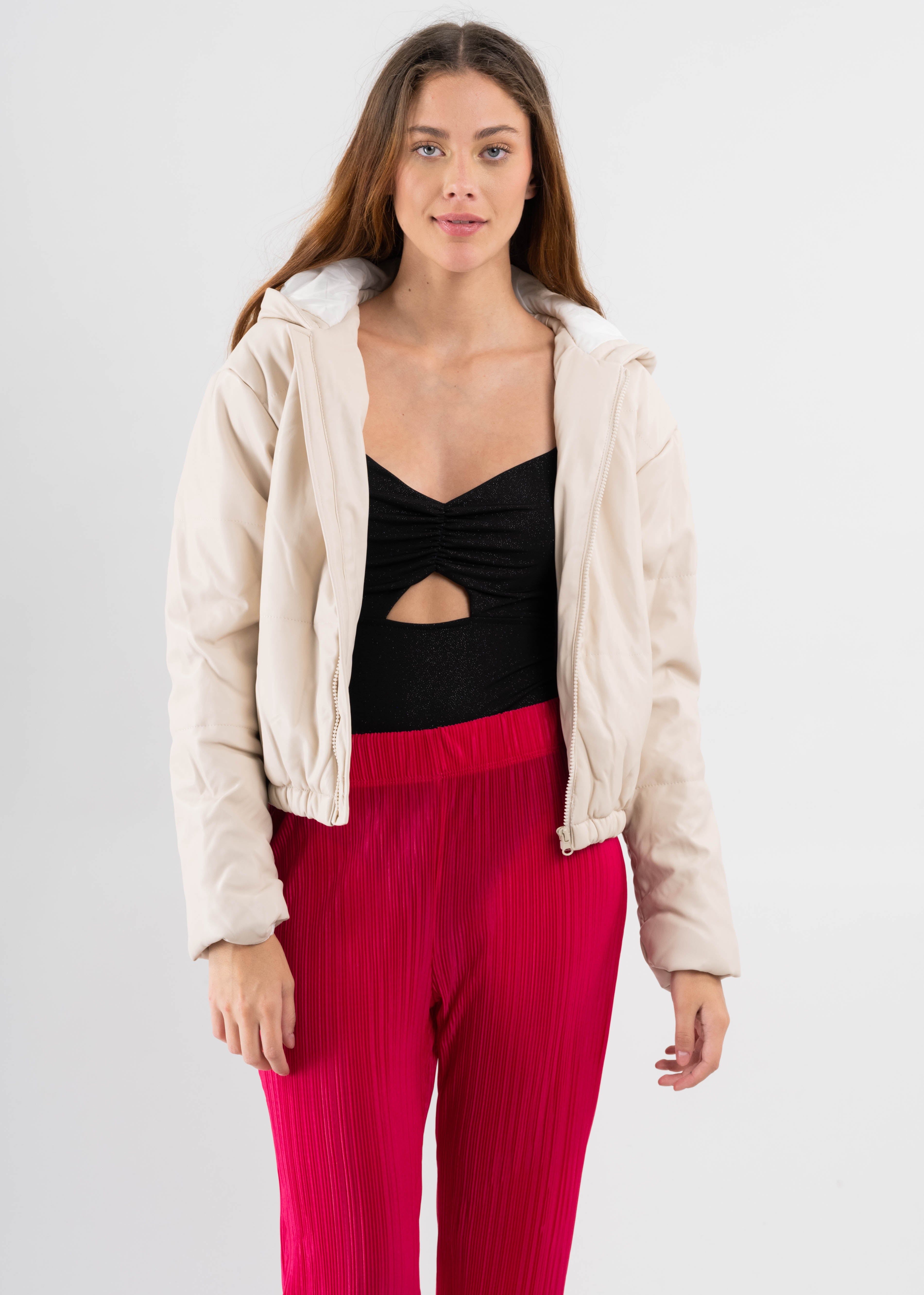 Chamarra Puffer Efecto Piel Gorro sold by Shasa product image thumbnail 2