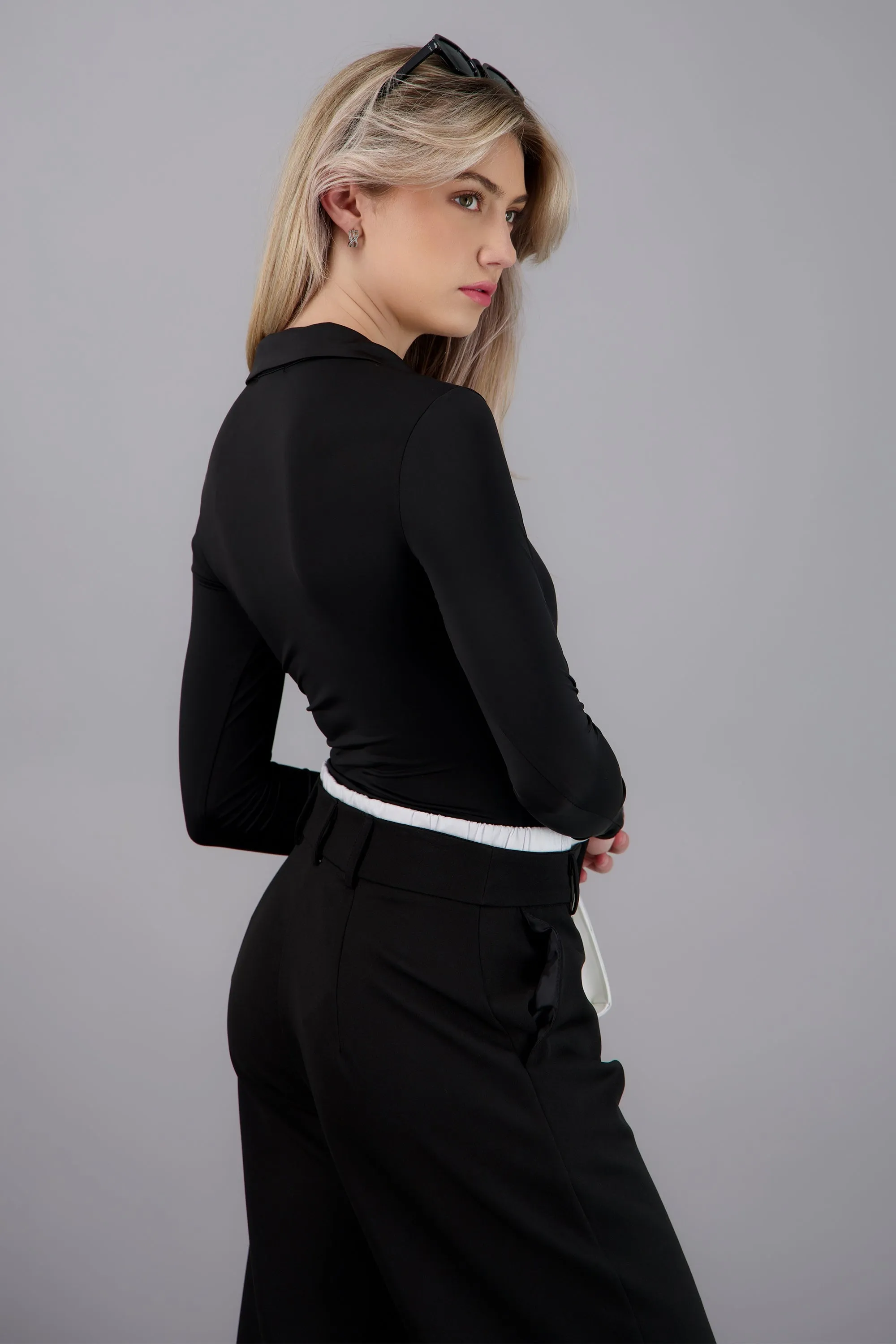 Bodysuit manga larga cuello polo sold by Shasa product image thumbnail 4