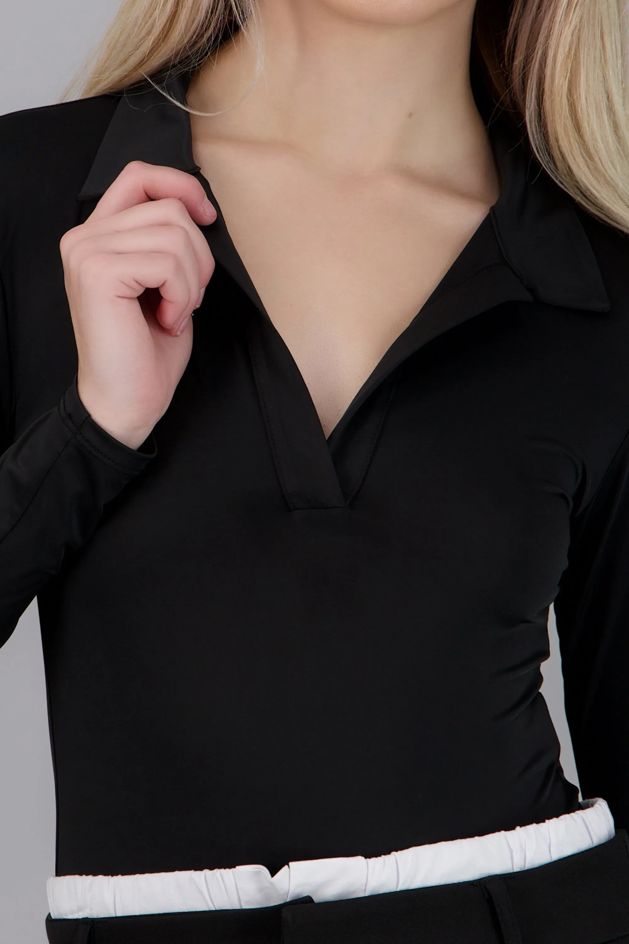 Bodysuit manga larga cuello polo sold by Shasa product image thumbnail 5