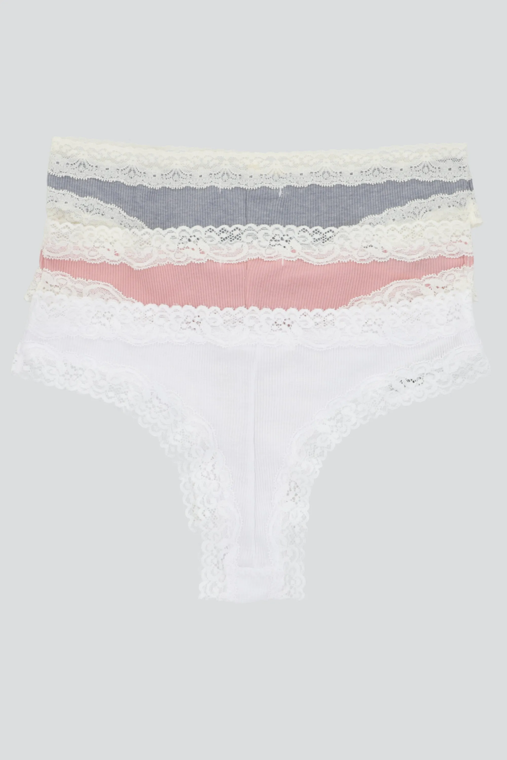 Tripack tanga rib detalle encaje sold by Shasa product image thumbnail 2