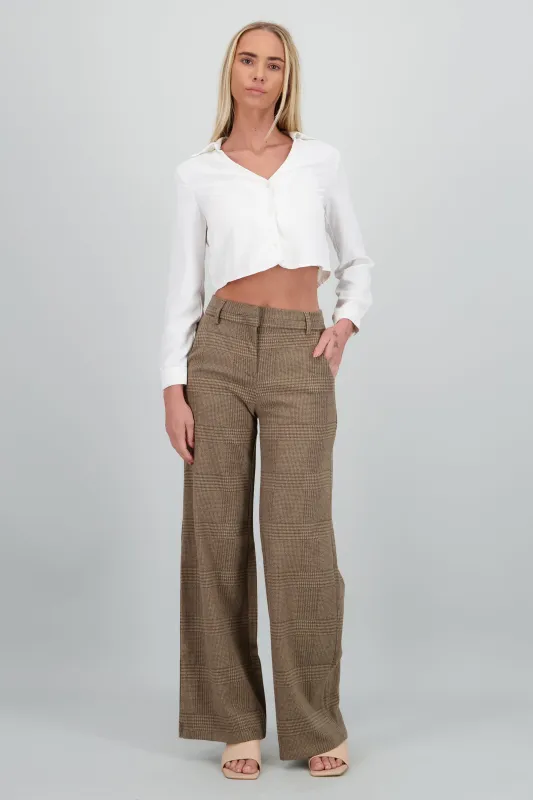 pantalon recto cuadros sold by Shasa