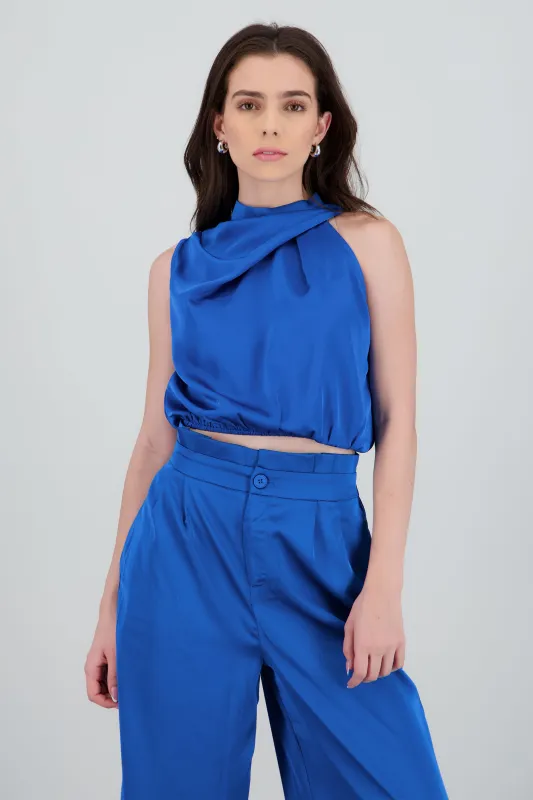 Top halter cruzado corto sold by Shasa